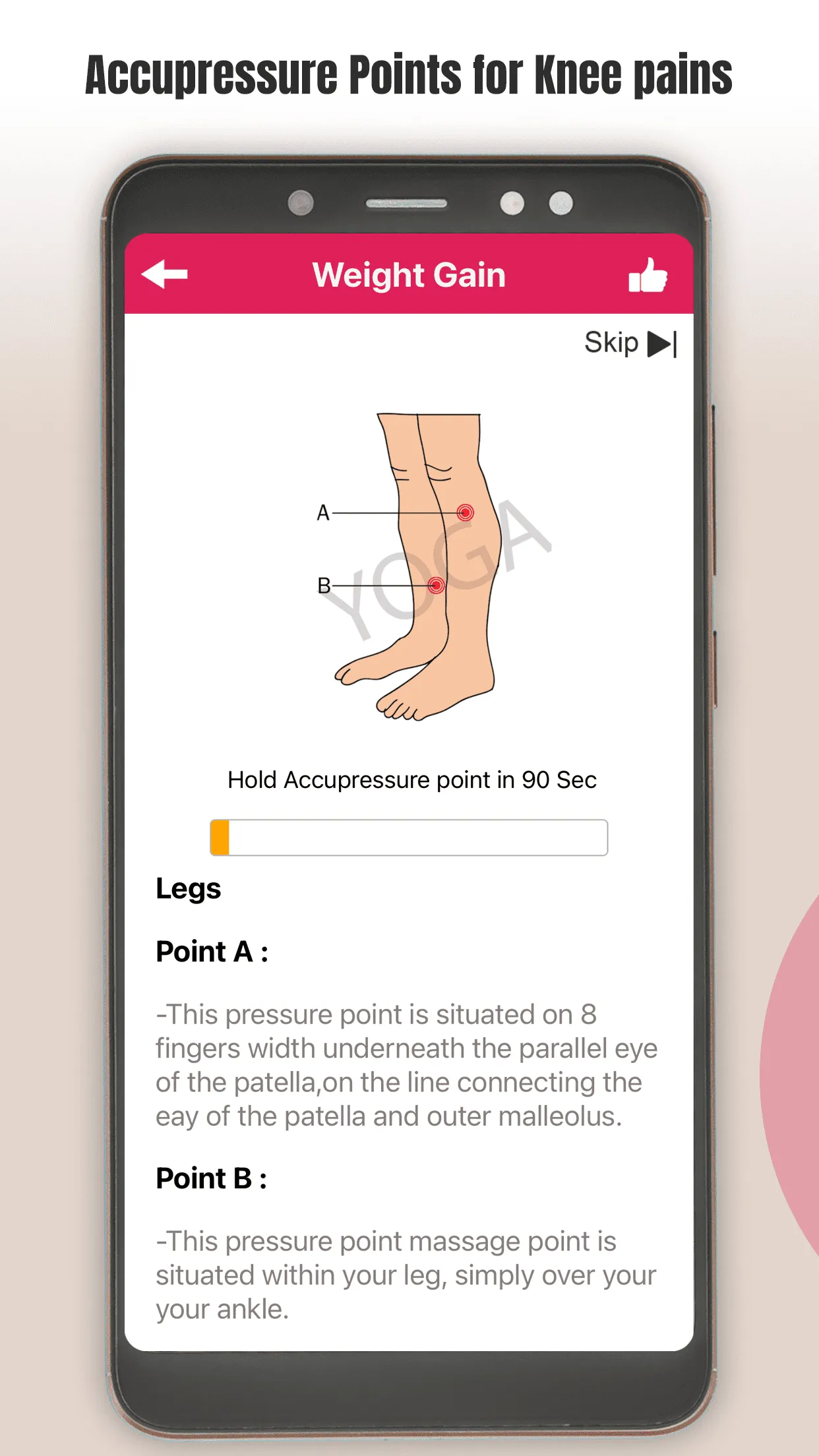 Accupressure Yoga Point Tips | Indus Appstore | Screenshot