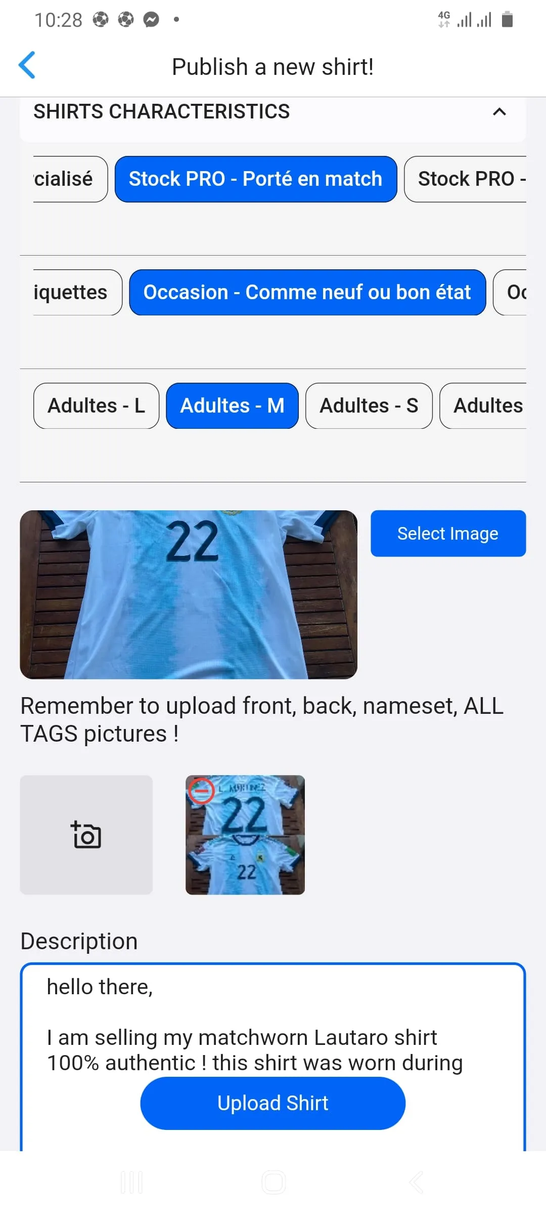 Your Football Shirt | Indus Appstore | Screenshot