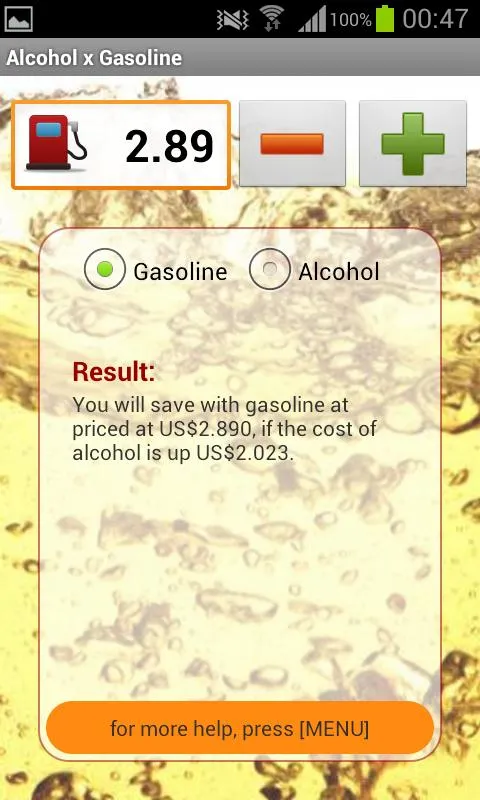 Alcool X Gasolina | Indus Appstore | Screenshot