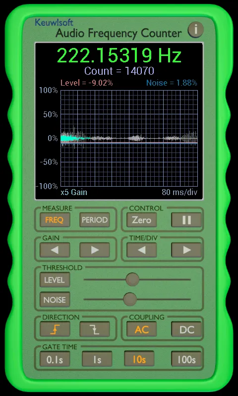 Audio Frequency Counter | Indus Appstore | Screenshot