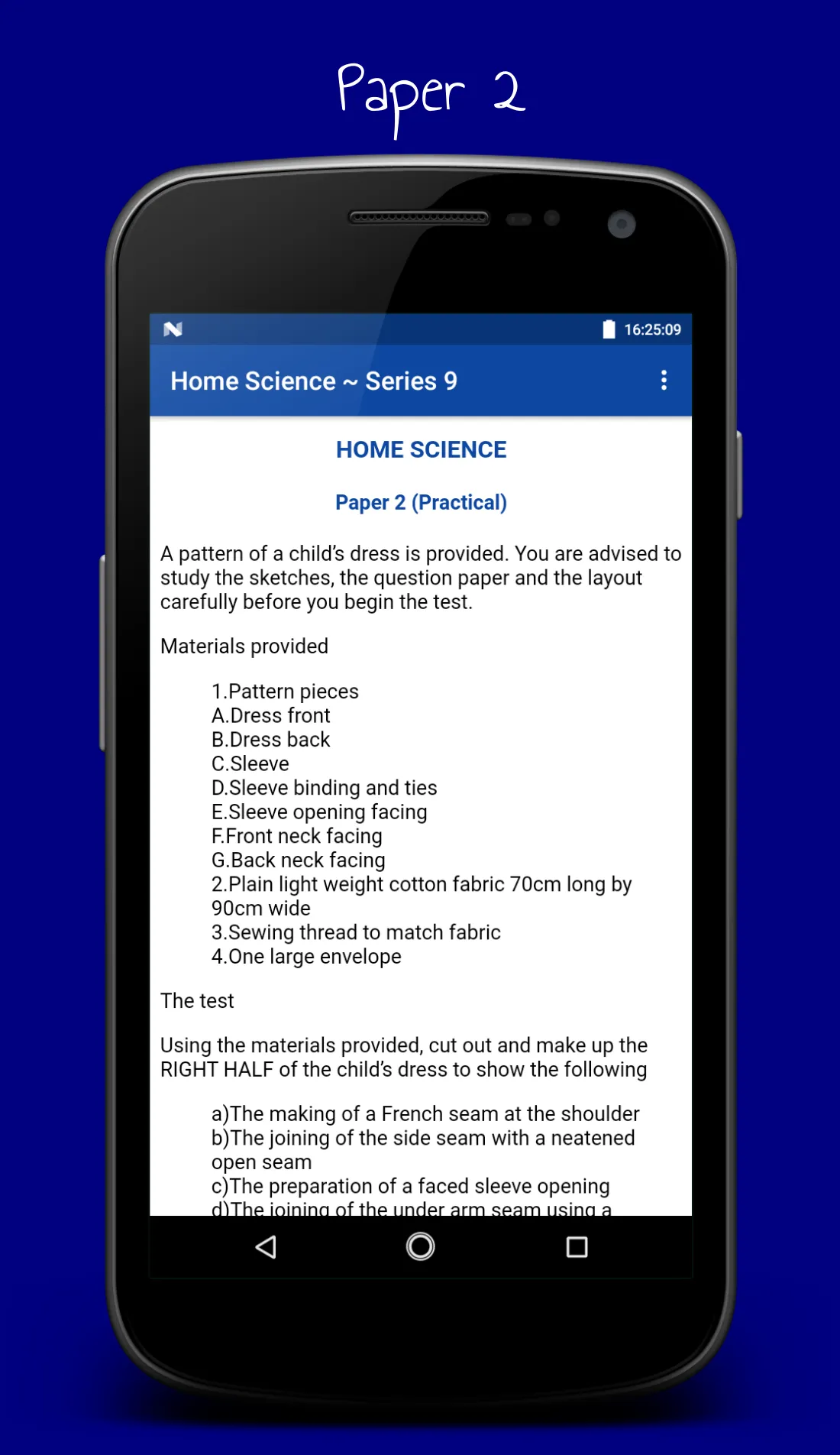 HomeScience Notes&Papers F1-F4 | Indus Appstore | Screenshot