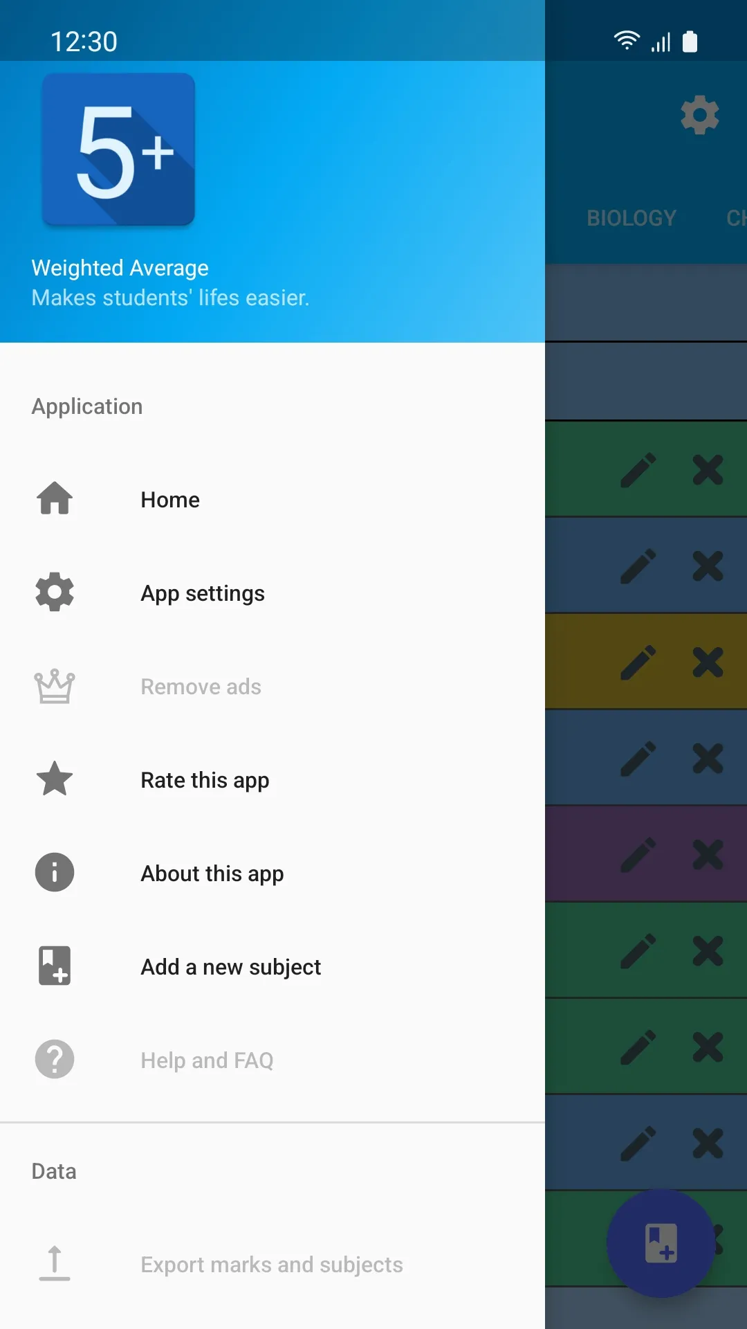 Weighted Average Grade Calc | Indus Appstore | Screenshot