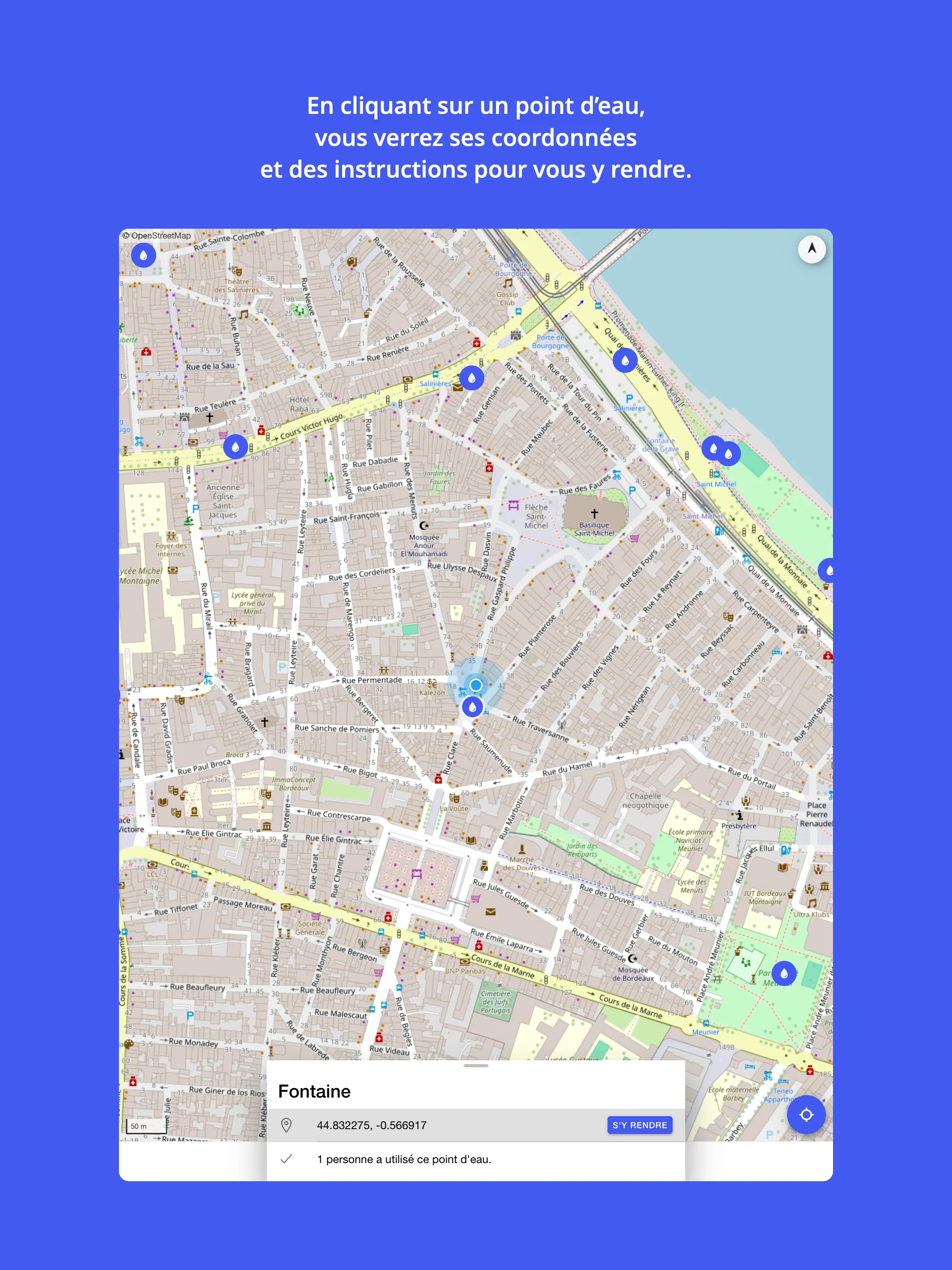 FreeTaps : les points d'eau | Indus Appstore | Screenshot