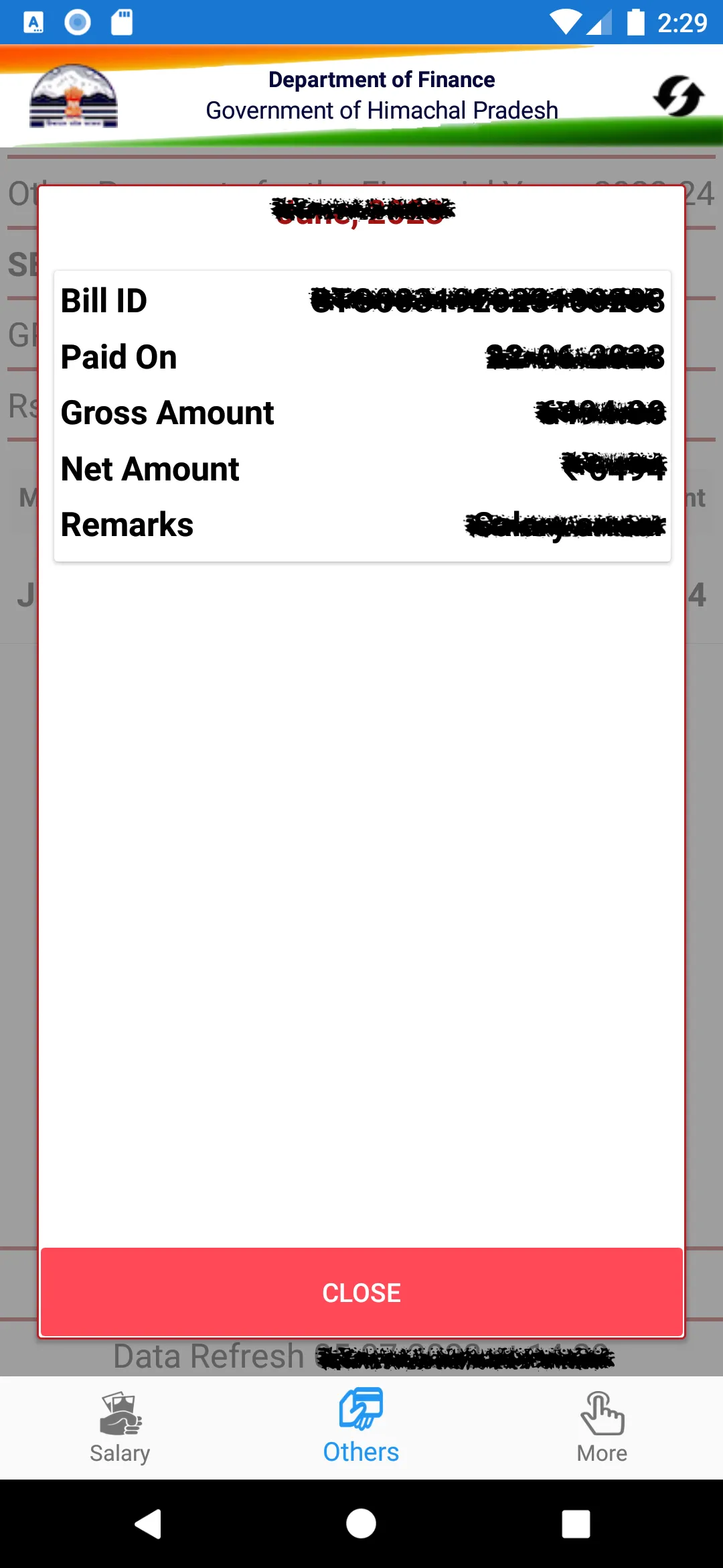 eSalary HP Govt Employees | Indus Appstore | Screenshot