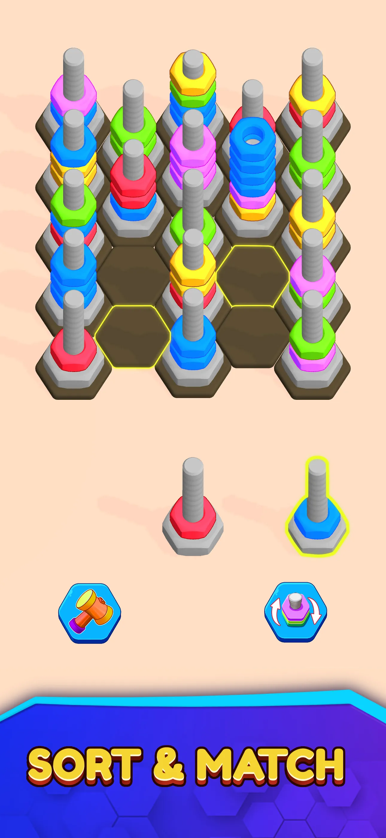 Nut Sort - Color Match | Indus Appstore | Screenshot