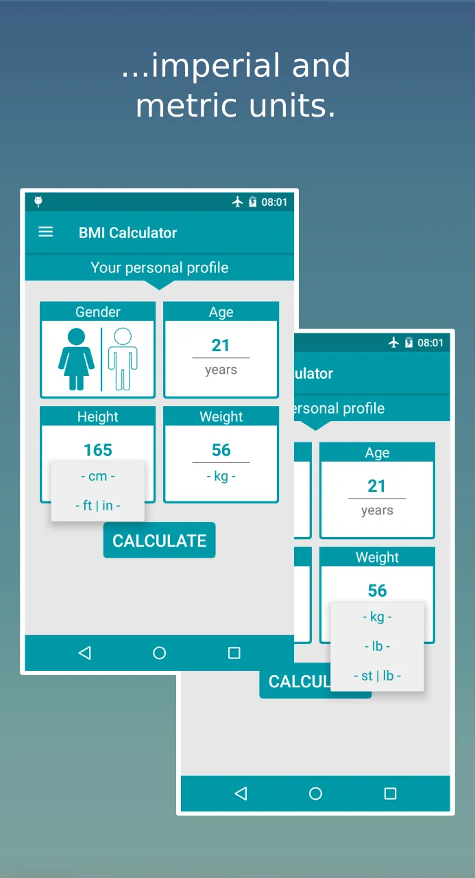 BMI Calculator - Ideal Weight | Indus Appstore | Screenshot
