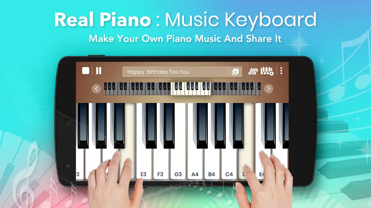 Real Piano : Music Keyboard | Indus Appstore | Screenshot