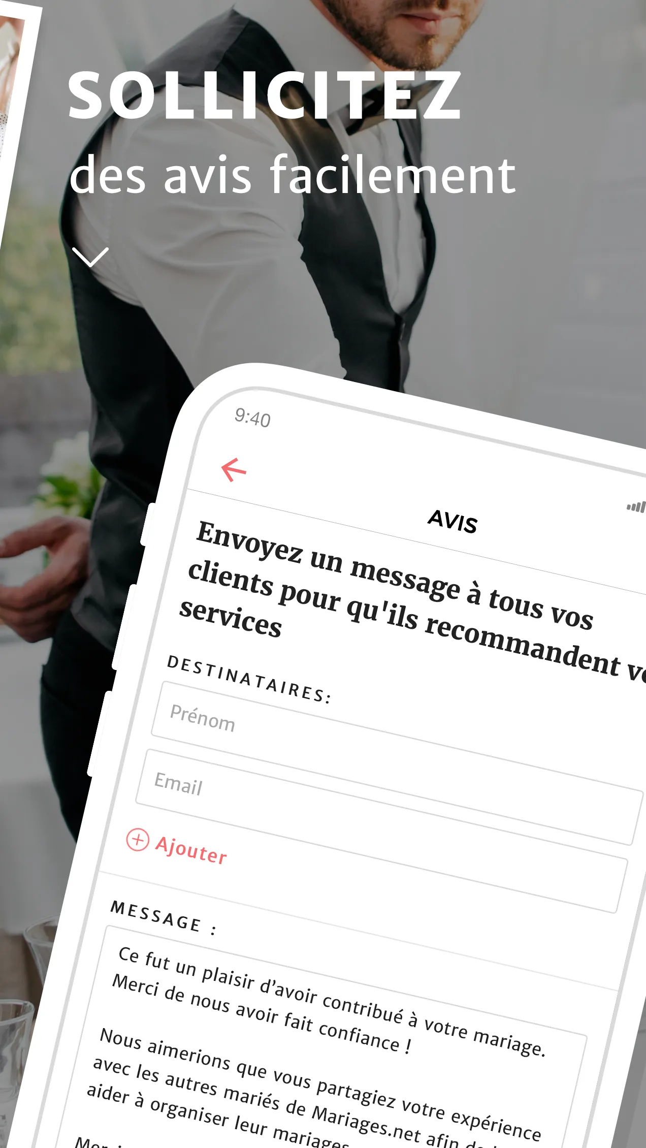 Mariages.net pour l'entreprise | Indus Appstore | Screenshot