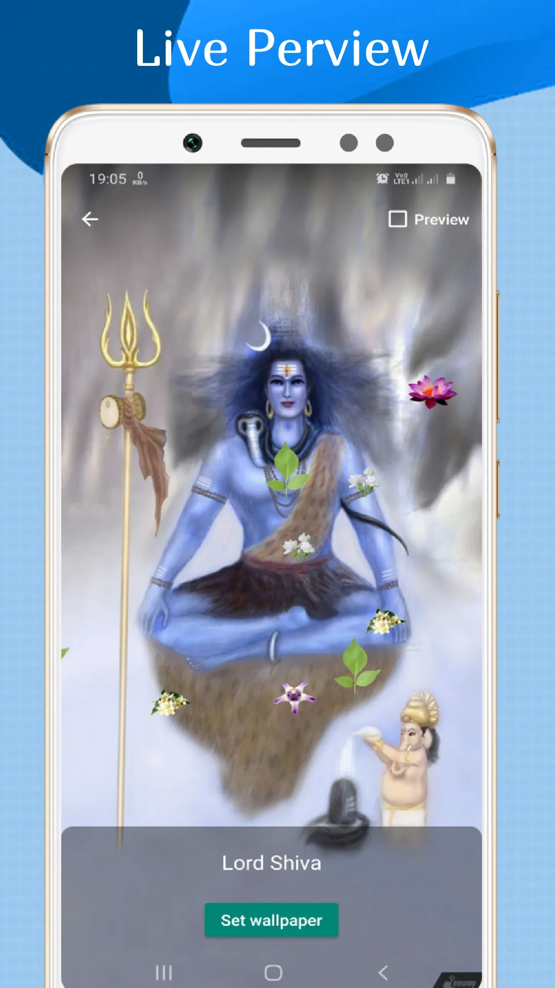 Shiv Live Wallpaper & Prayer | Indus Appstore | Screenshot