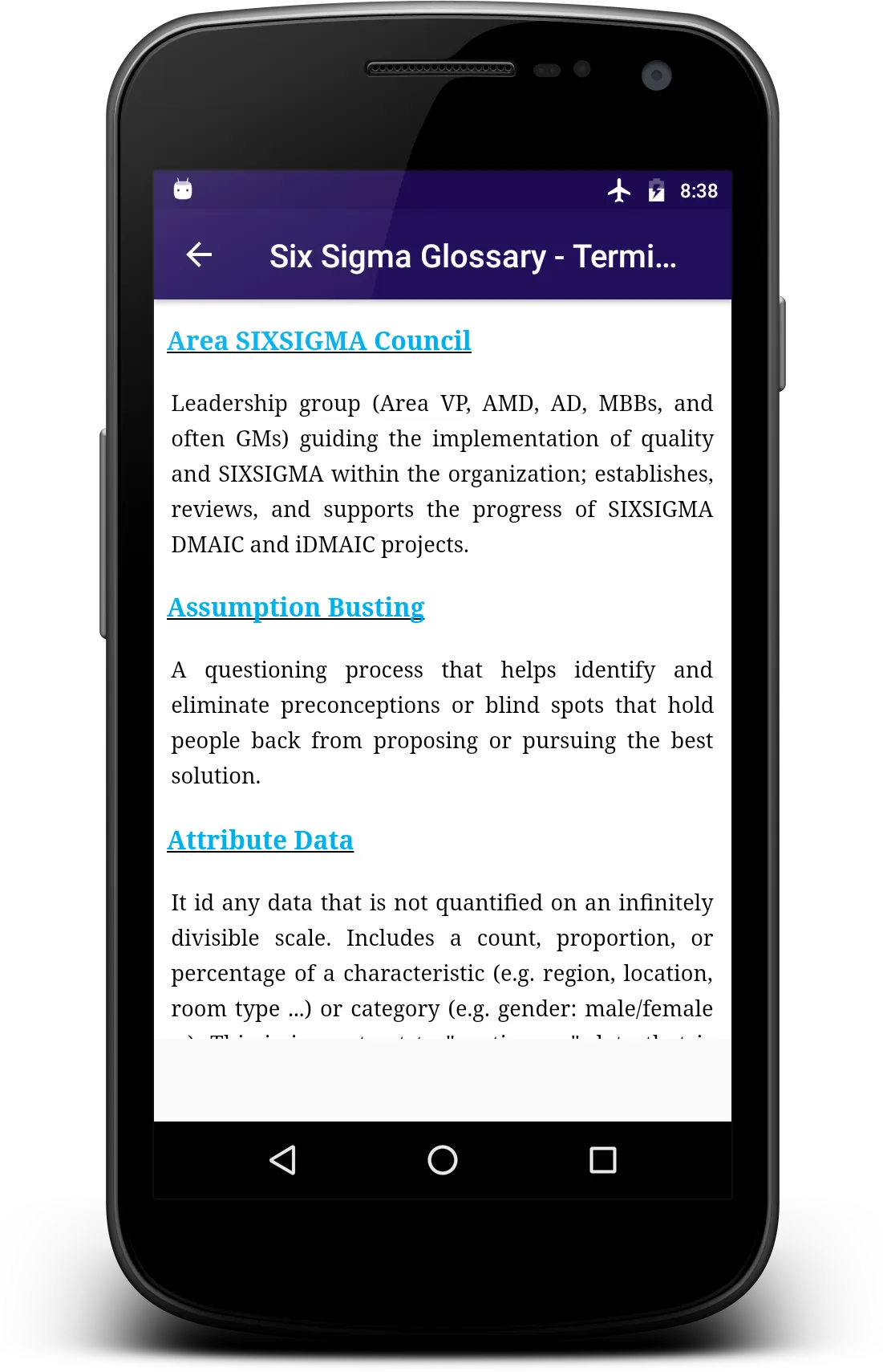 Learn - Six Sigma | Indus Appstore | Screenshot