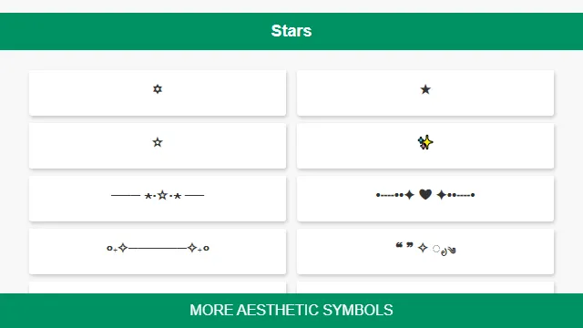 Aesthetic Symbols | Indus Appstore | Screenshot