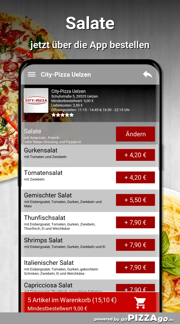 City-Pizza Uelzen Uelzen | Indus Appstore | Screenshot