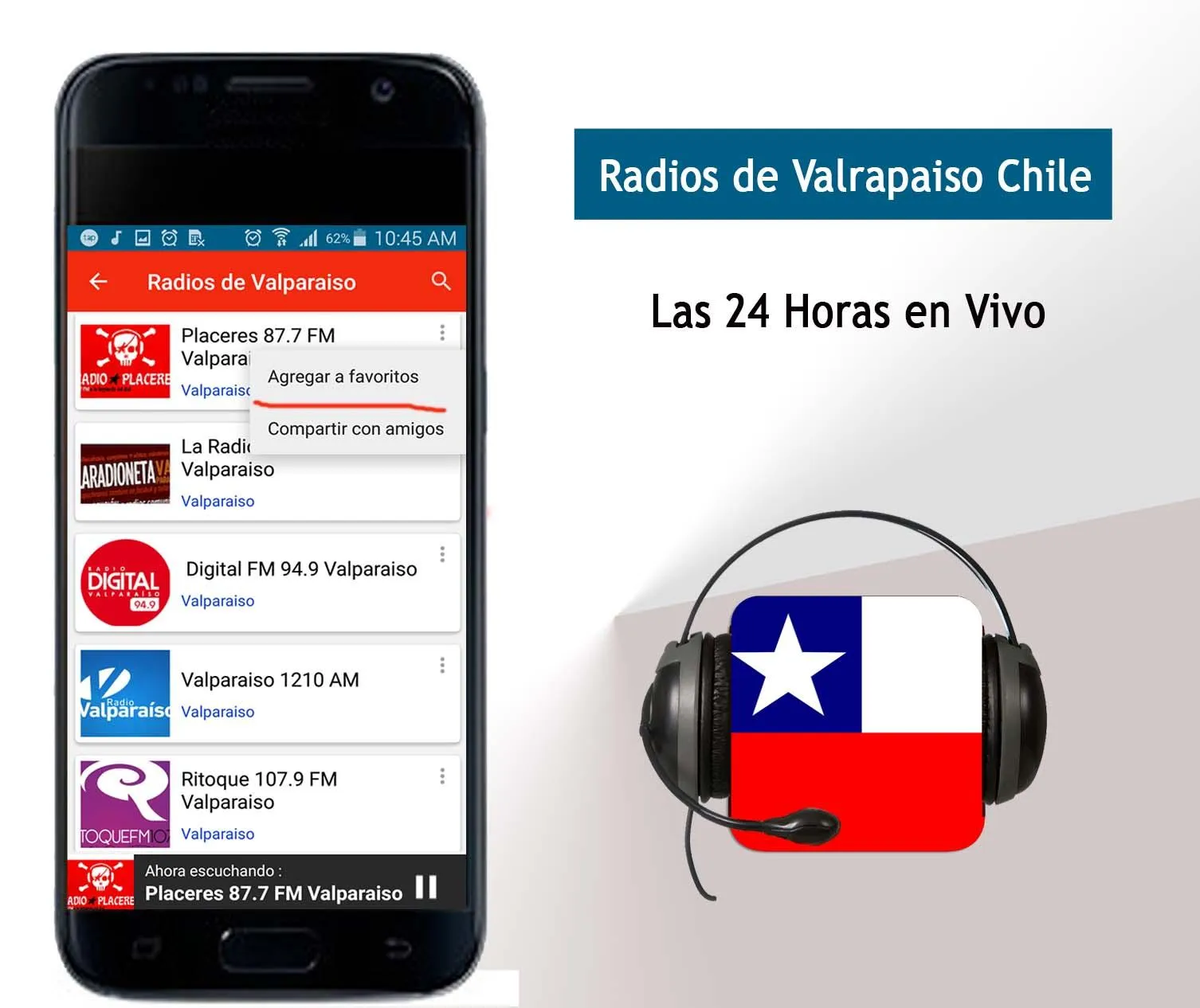 Radios de Valparaiso | Indus Appstore | Screenshot