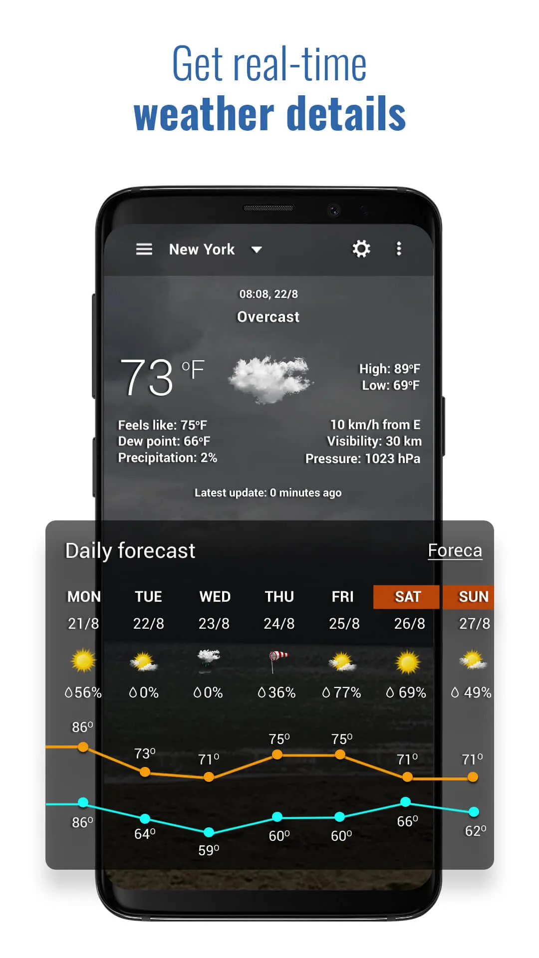 Sense Flip Clock & Weather | Indus Appstore | Screenshot