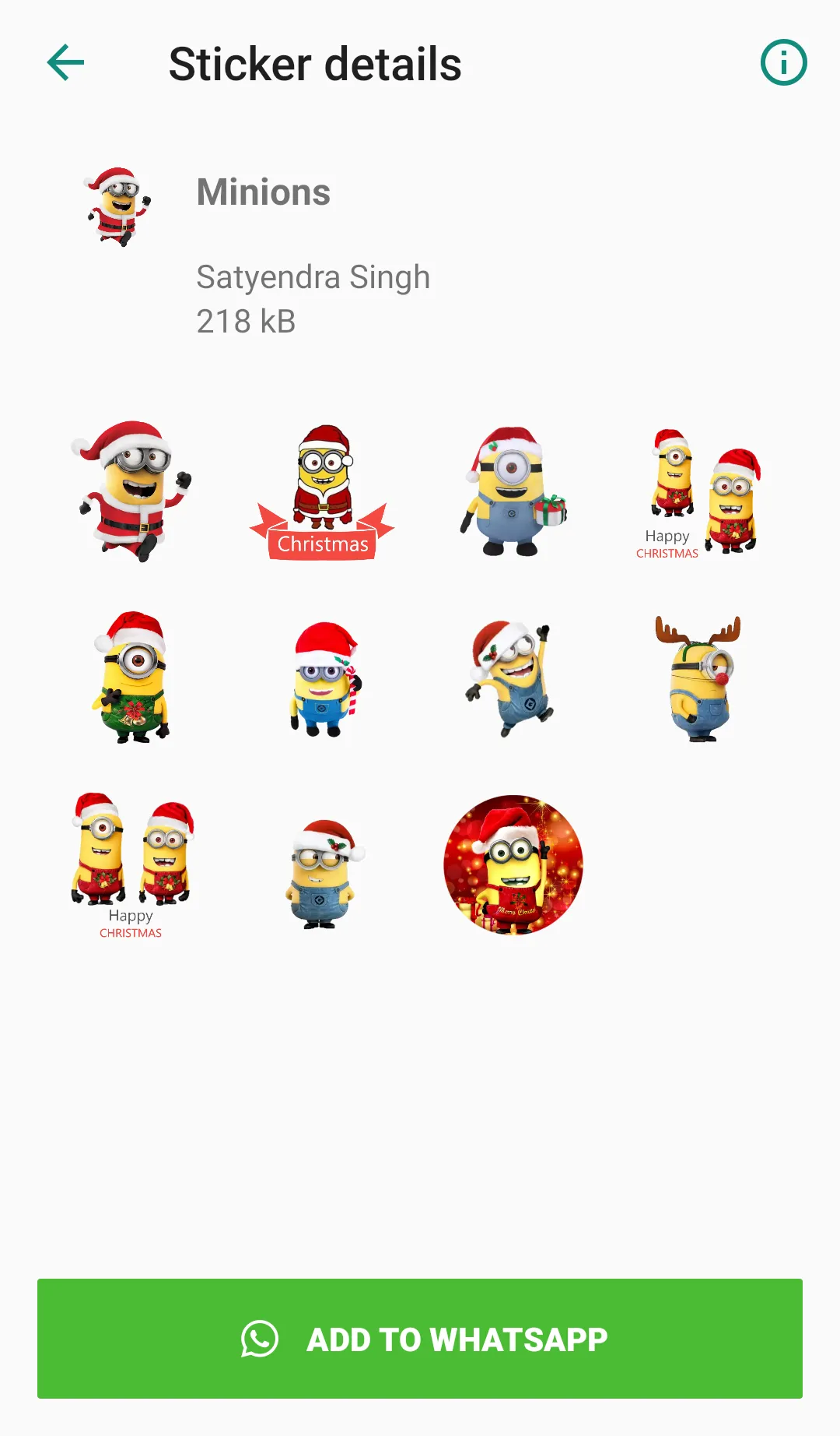 Christmas Sticker for Whatsapp | Indus Appstore | Screenshot