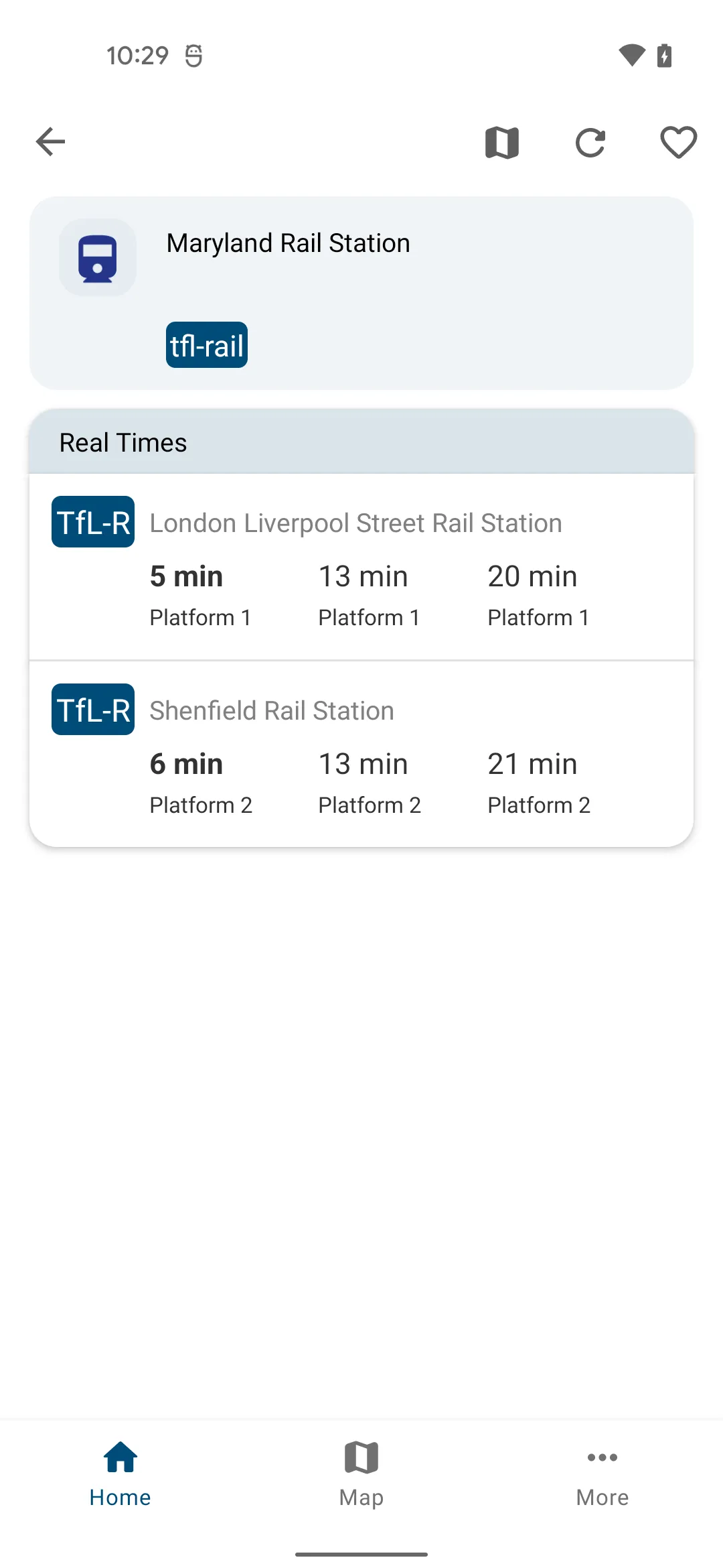 London Transport Live Times | Indus Appstore | Screenshot