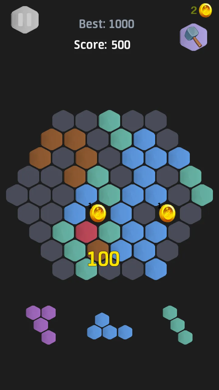 hexa block puzzle -three modes | Indus Appstore | Screenshot