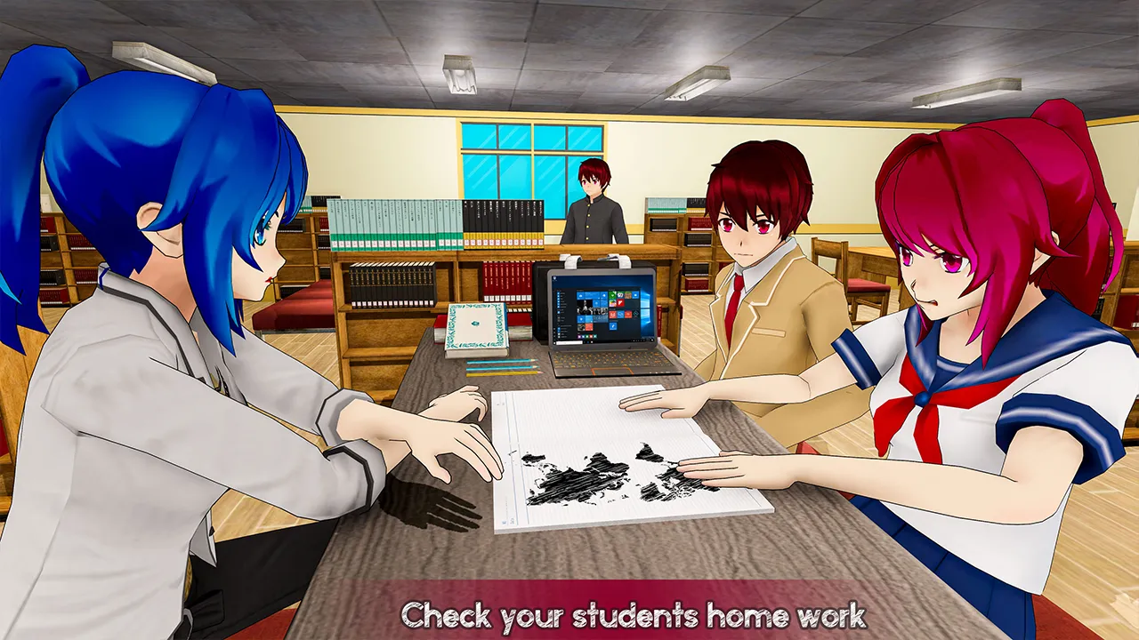 Anime Girl School Teacher 3D | Indus Appstore | Screenshot