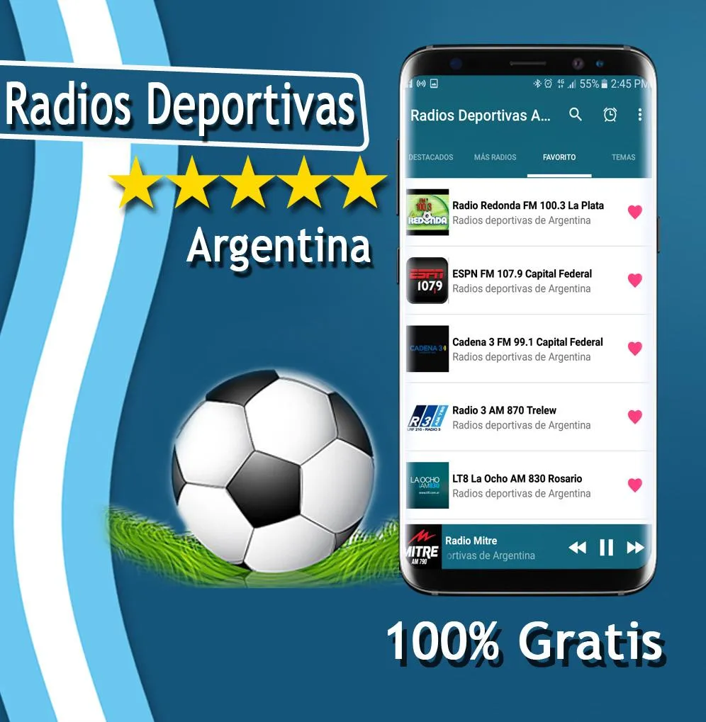 Sports Radios of Argentina | Indus Appstore | Screenshot