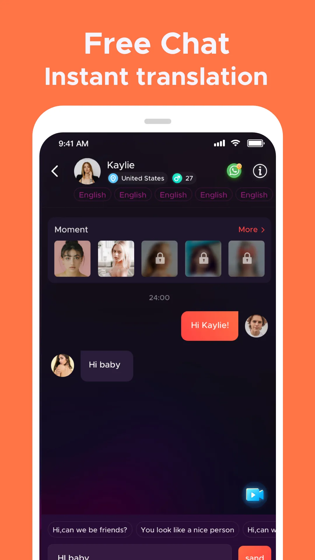 Live Chat Video Call-Whatslive | Indus Appstore | Screenshot