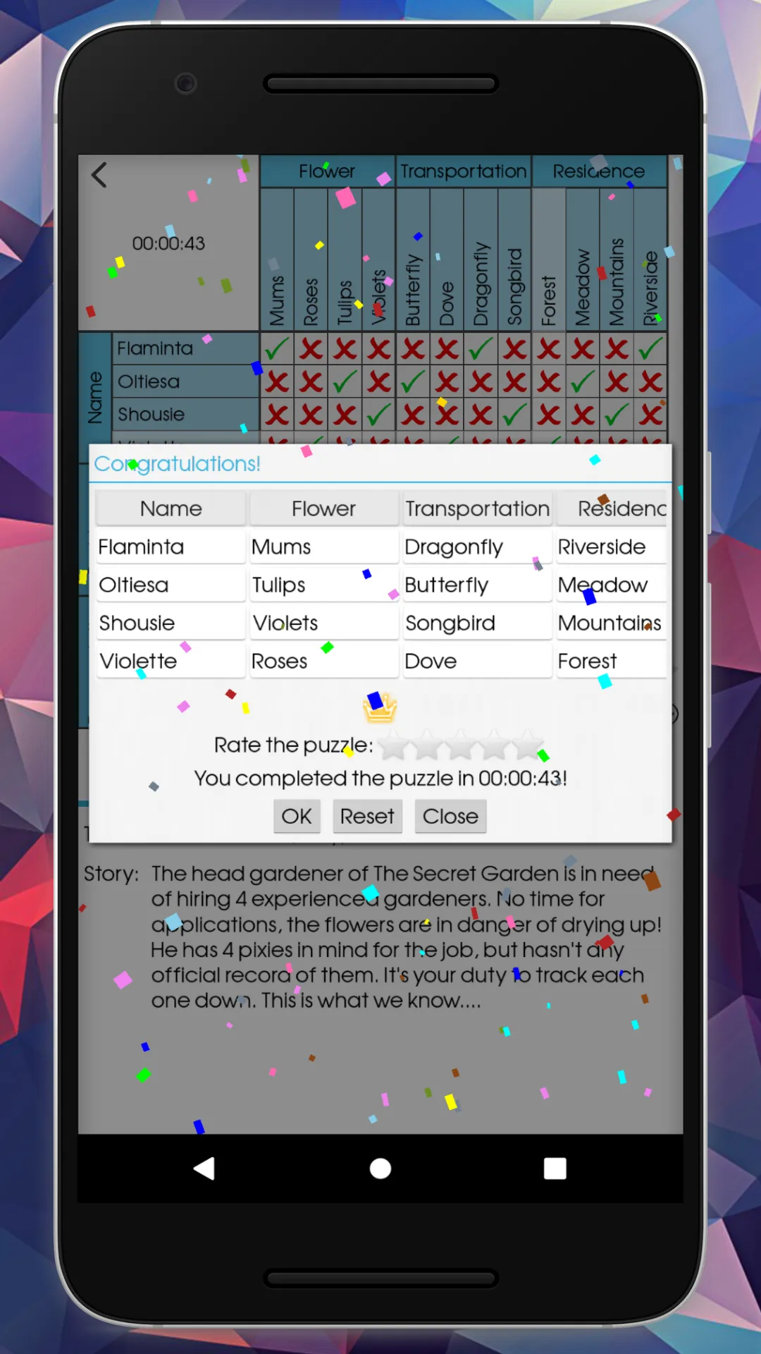 LoGriP (Logic Grid Puzzles) | Indus Appstore | Screenshot