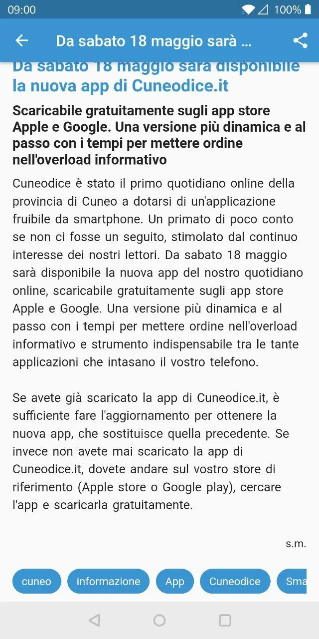 Cuneodice.it | Indus Appstore | Screenshot