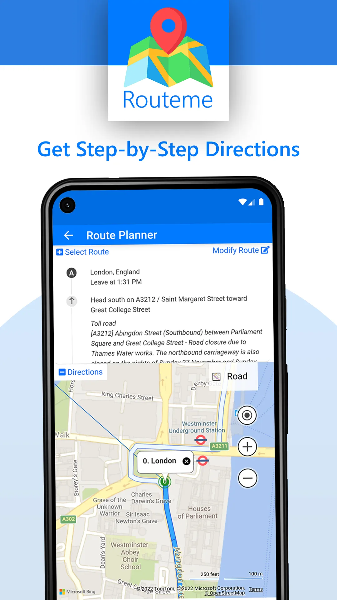 Routeme - Route Planner & Maps | Indus Appstore | Screenshot