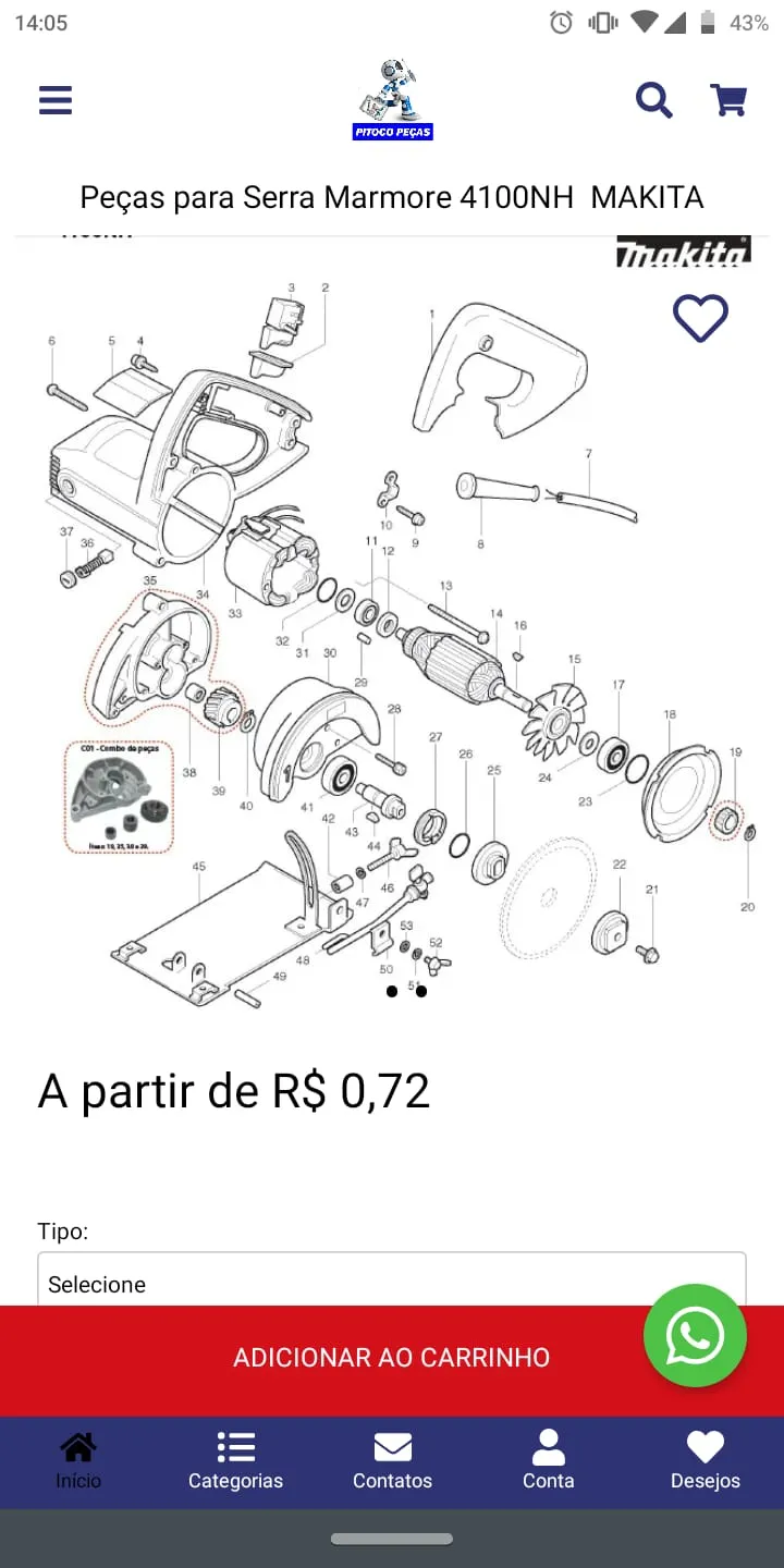 Pitoco Peças | Indus Appstore | Screenshot