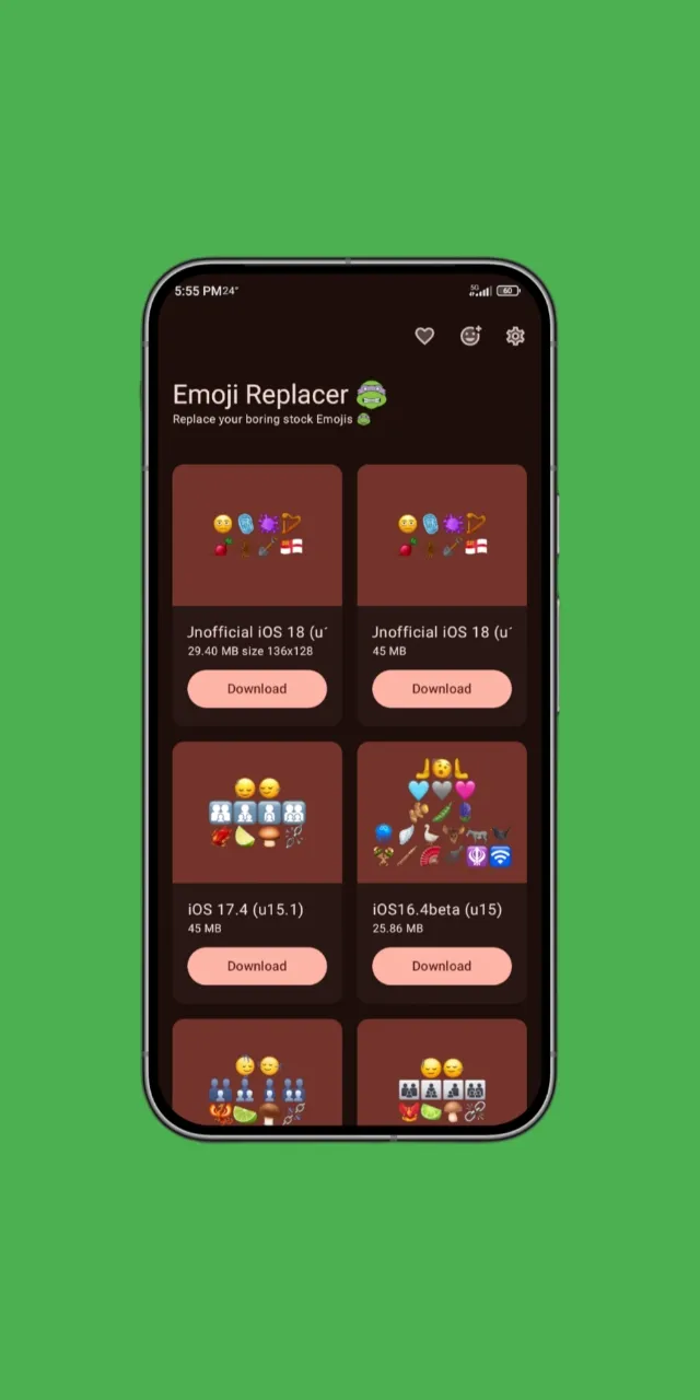 Emoji Replacer [REQUIRES ROOT] | Indus Appstore | Screenshot