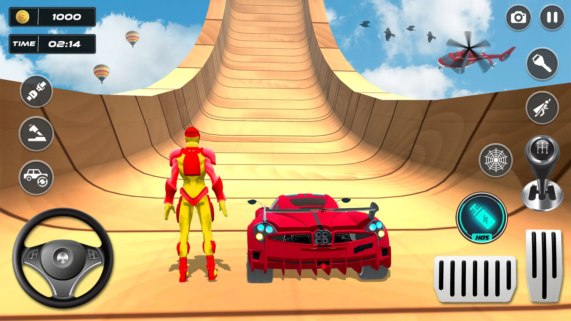 Superhero Car Games: Mega Ramp | Indus Appstore | Screenshot