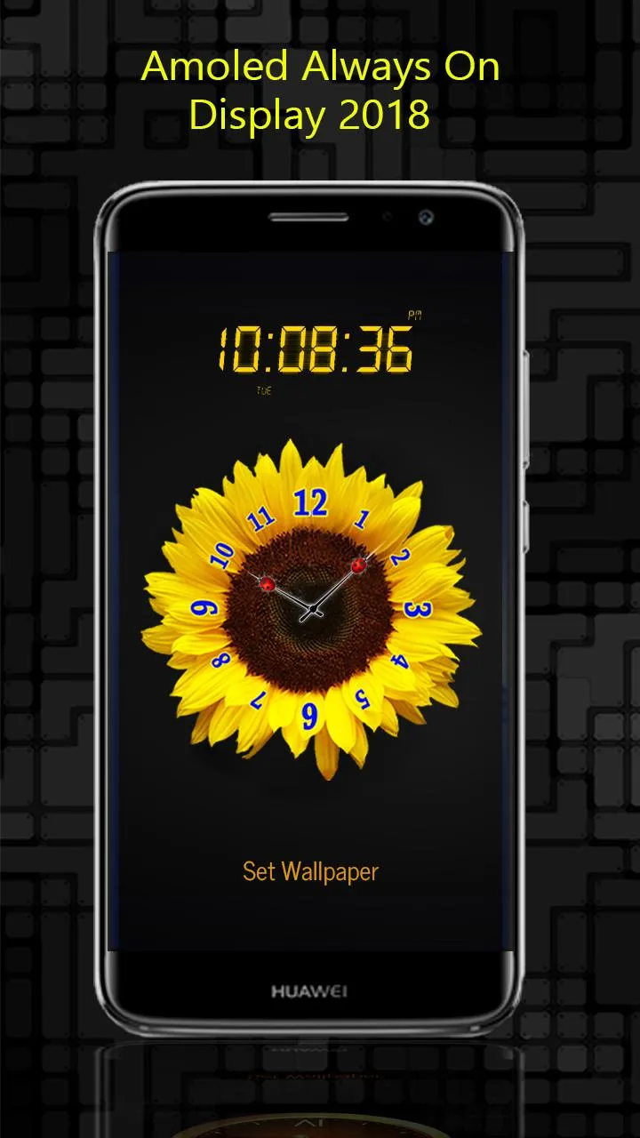 Always on display clock widget | Indus Appstore | Screenshot