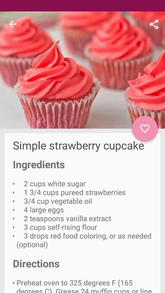 Cupcakes Recipes ! | Indus Appstore | Screenshot