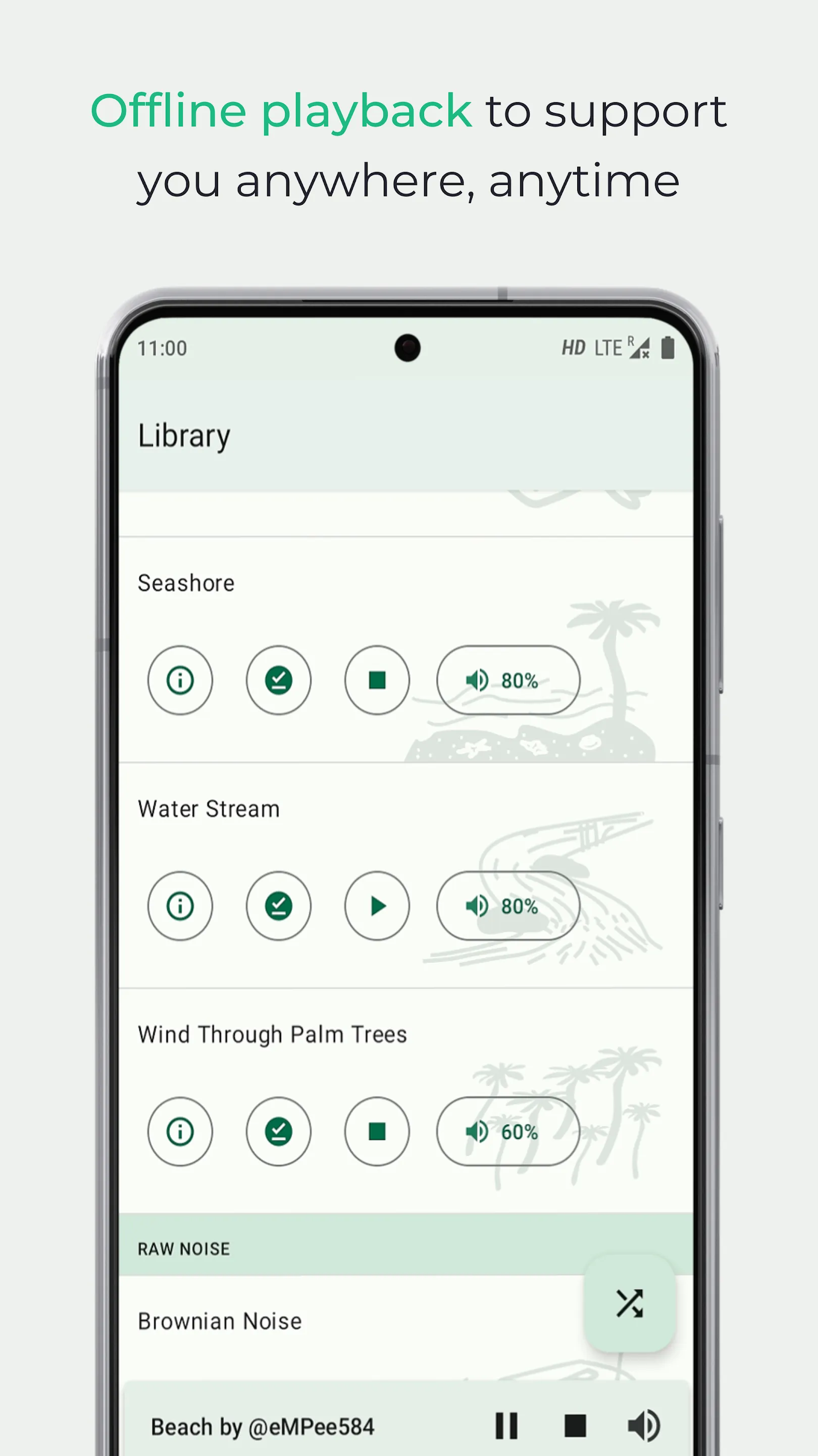 Noice: Natural calming noise | Indus Appstore | Screenshot
