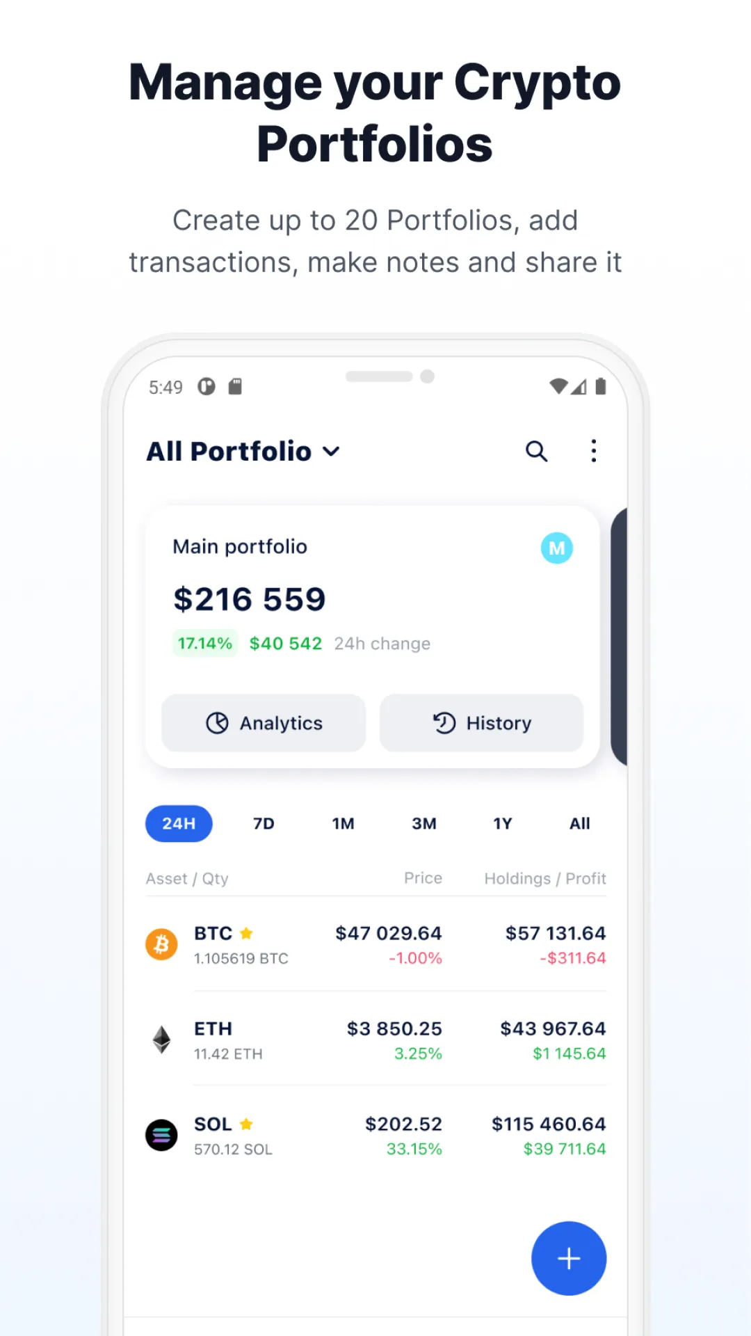 Dropstab: Crypto & Portfolio | Indus Appstore | Screenshot