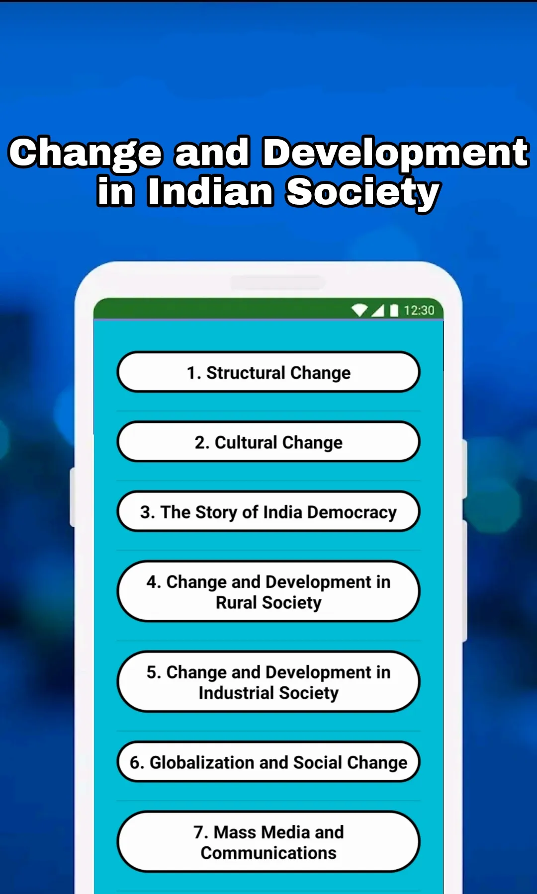 Class 12 Sociology English | Indus Appstore | Screenshot