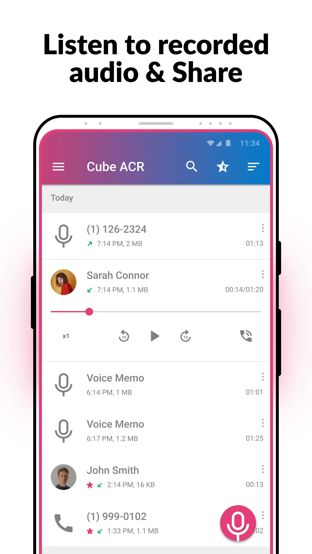 Call Recorder - Cube ACR | Indus Appstore | Screenshot