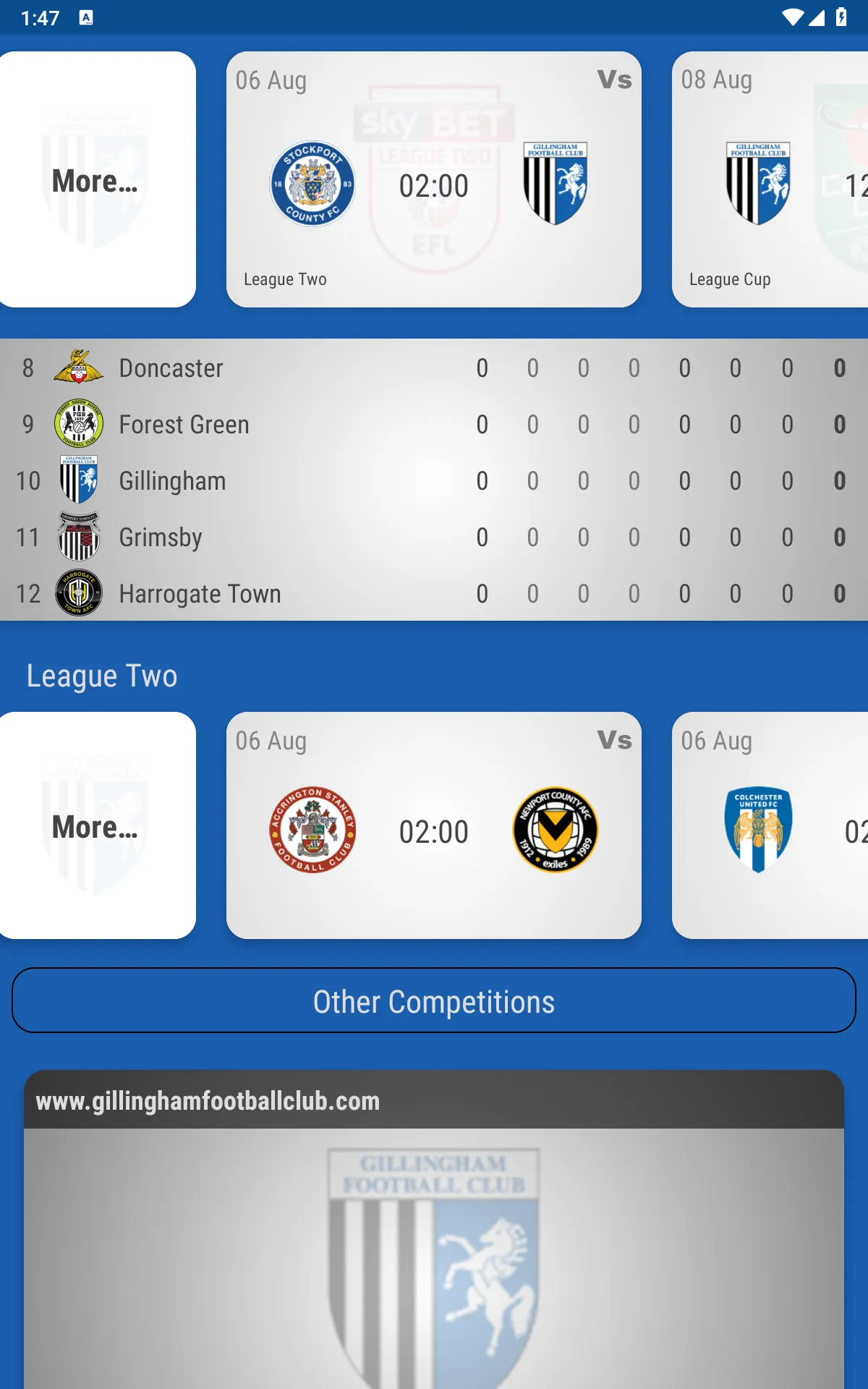 Gillingham FC Fan App | Indus Appstore | Screenshot