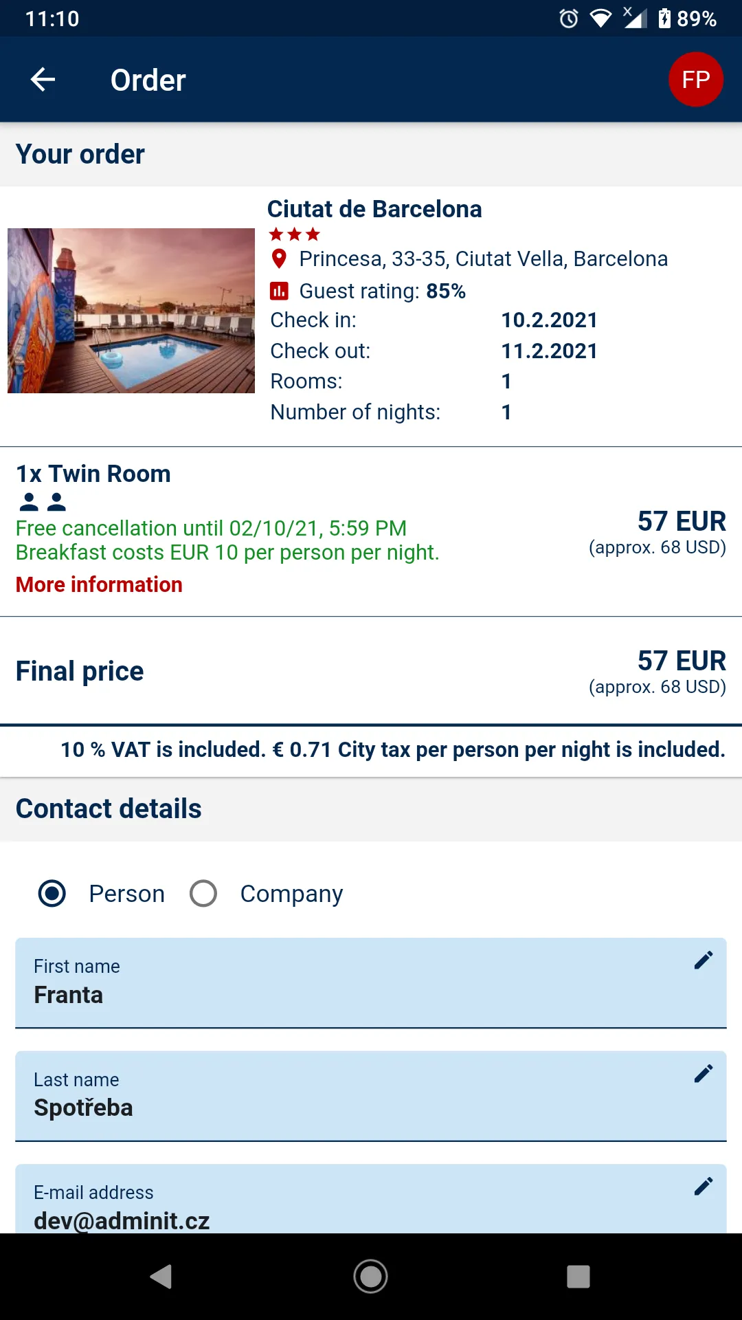 A-HOTEL.com | Indus Appstore | Screenshot