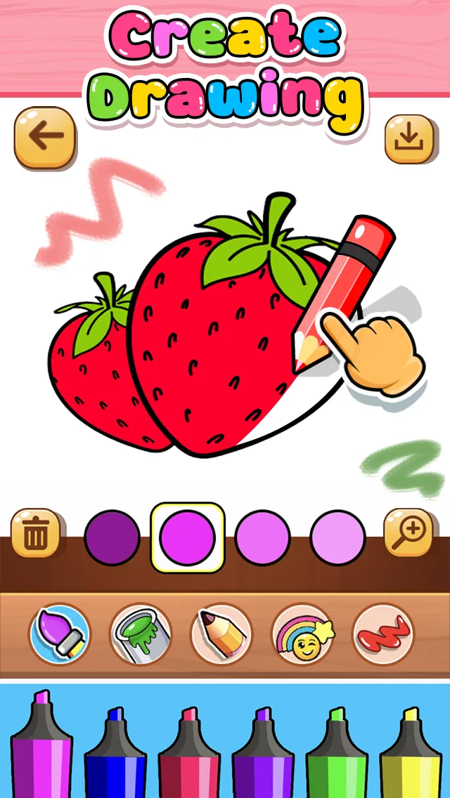 Coloring Fruits | Indus Appstore | Screenshot