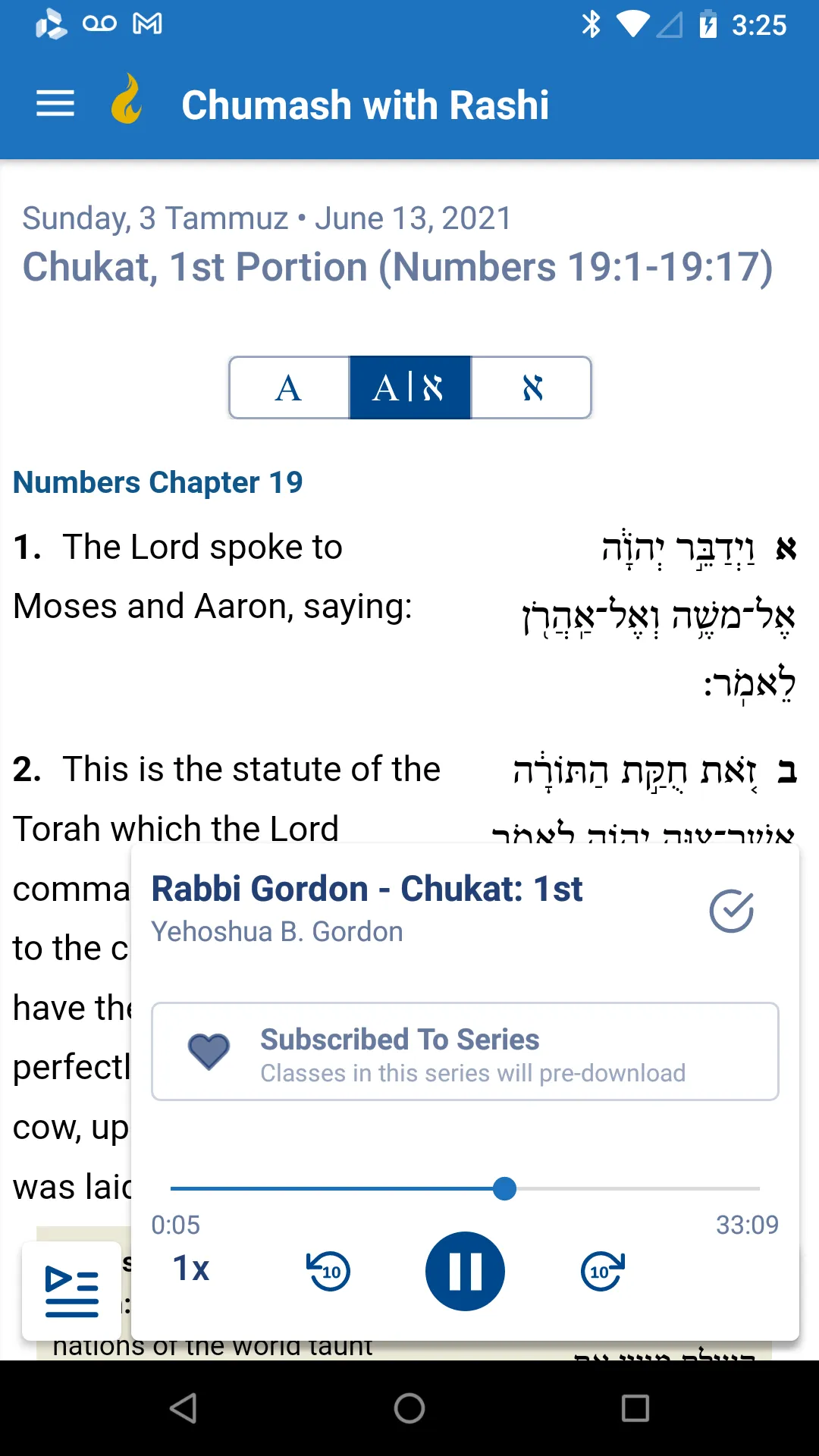 Chabad.org Daily Torah Study | Indus Appstore | Screenshot