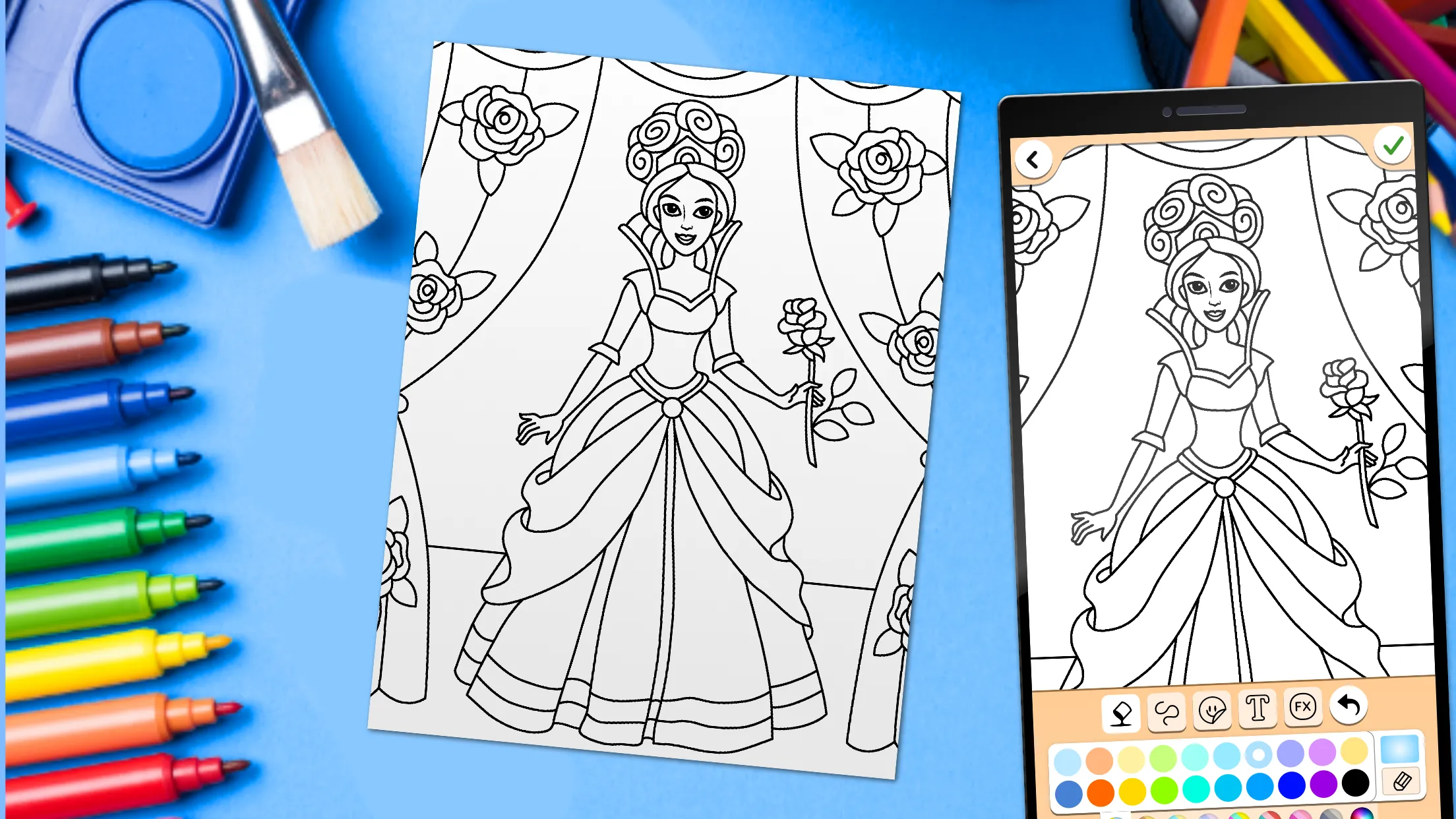Coloring for girls and women | Indus Appstore | Screenshot