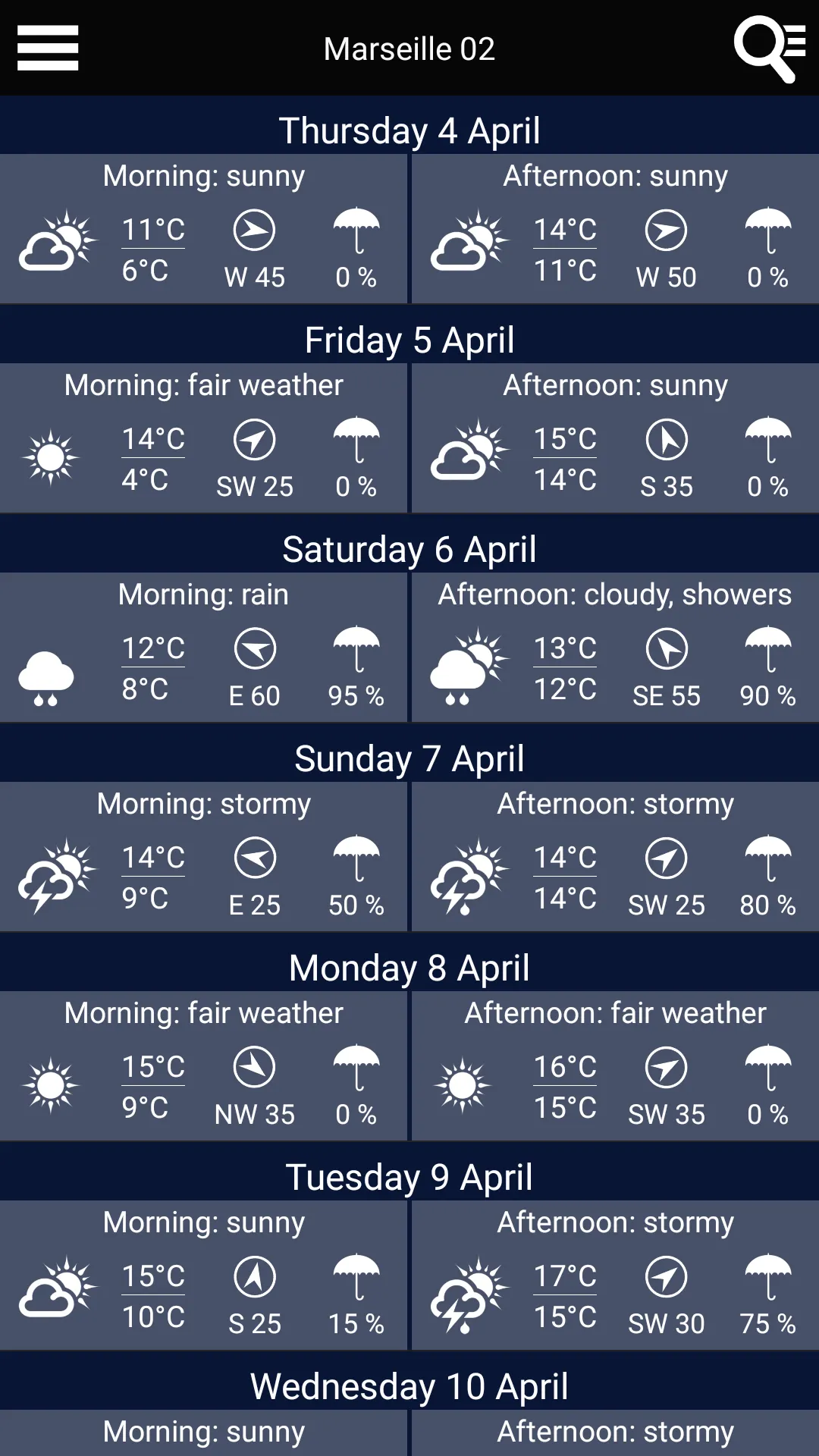 France Weather | Indus Appstore | Screenshot