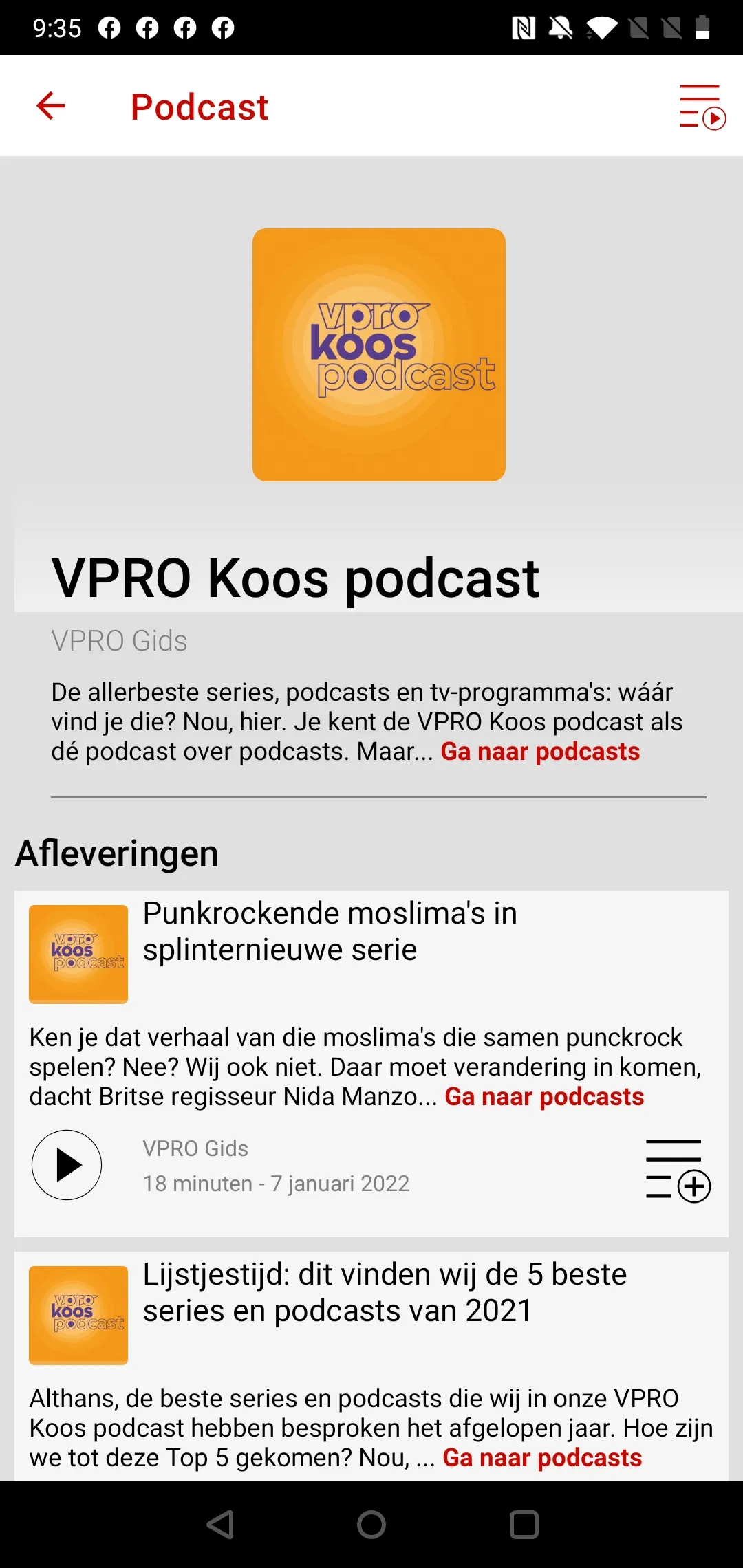 VPRO Gids | Indus Appstore | Screenshot