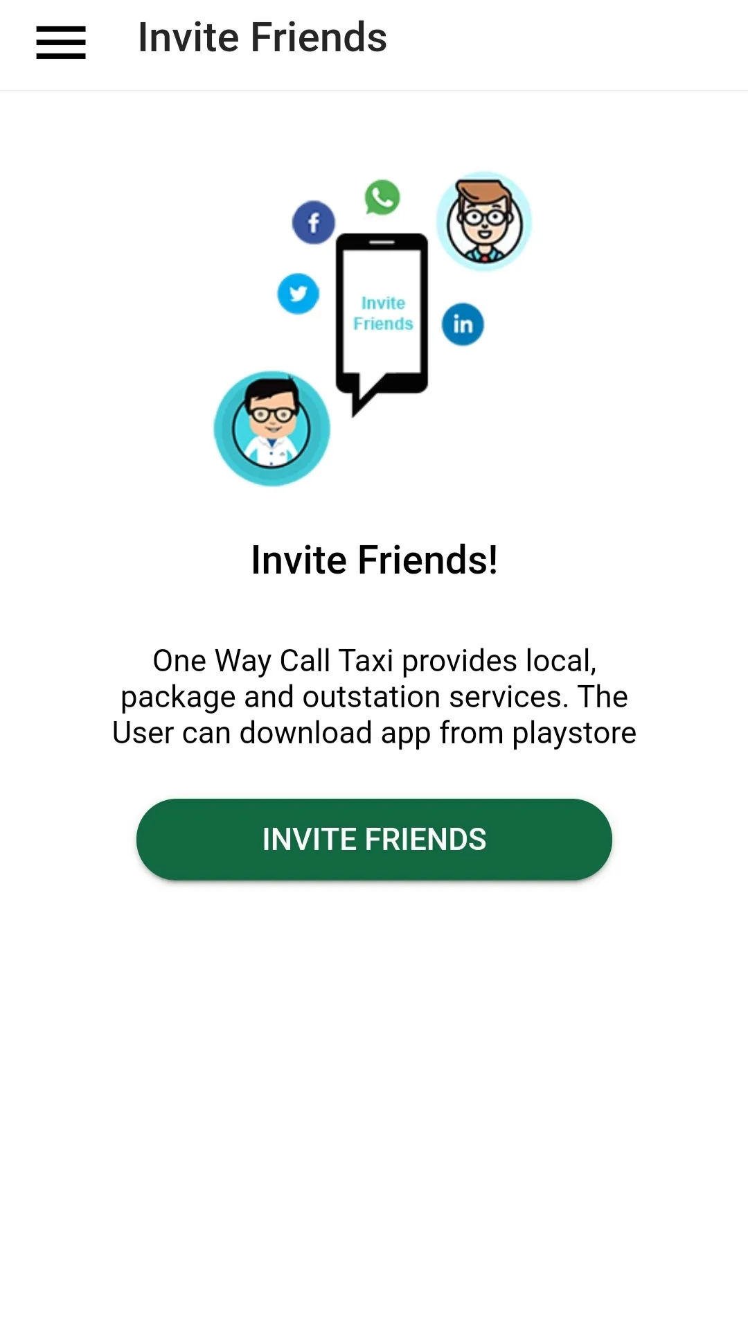 One Way Call Taxi | Indus Appstore | Screenshot