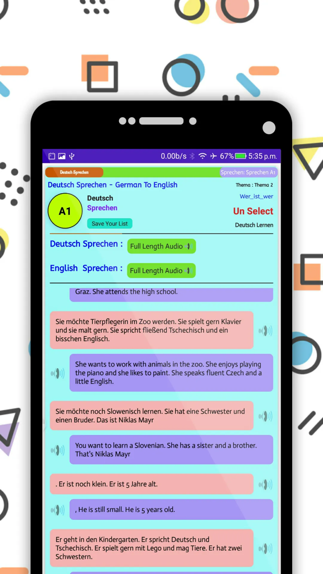 Learn German A1-A2-B1-B2 | Indus Appstore | Screenshot