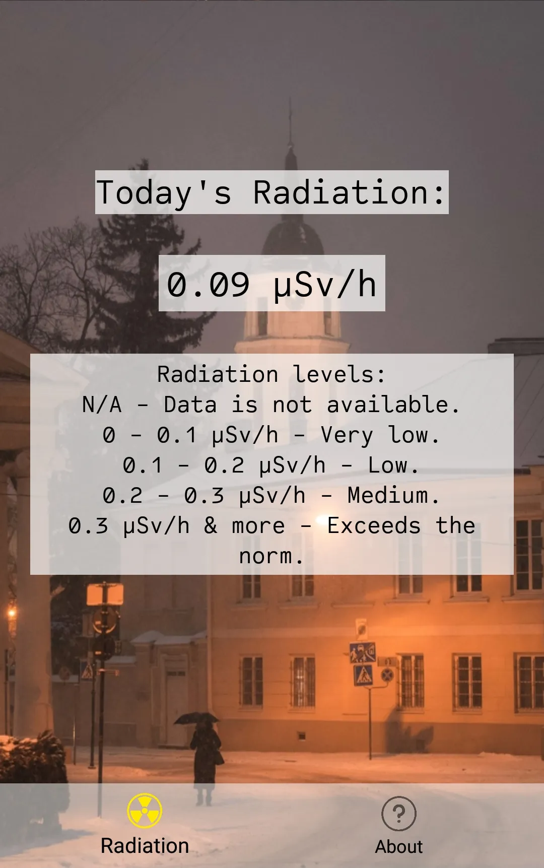 Vilnius Radiation | Indus Appstore | Screenshot