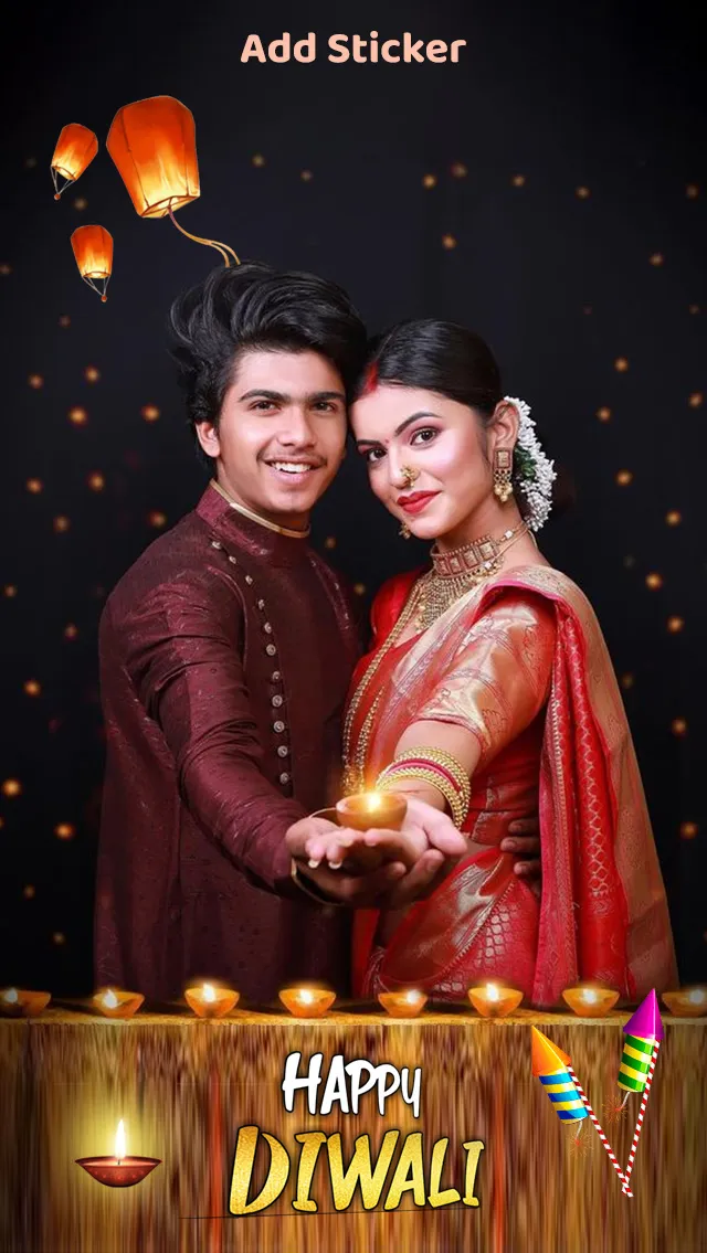 Diwali Photo Frame | Indus Appstore | Screenshot