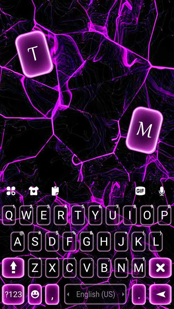 Purple Marble Grain Keyboard B | Indus Appstore | Screenshot