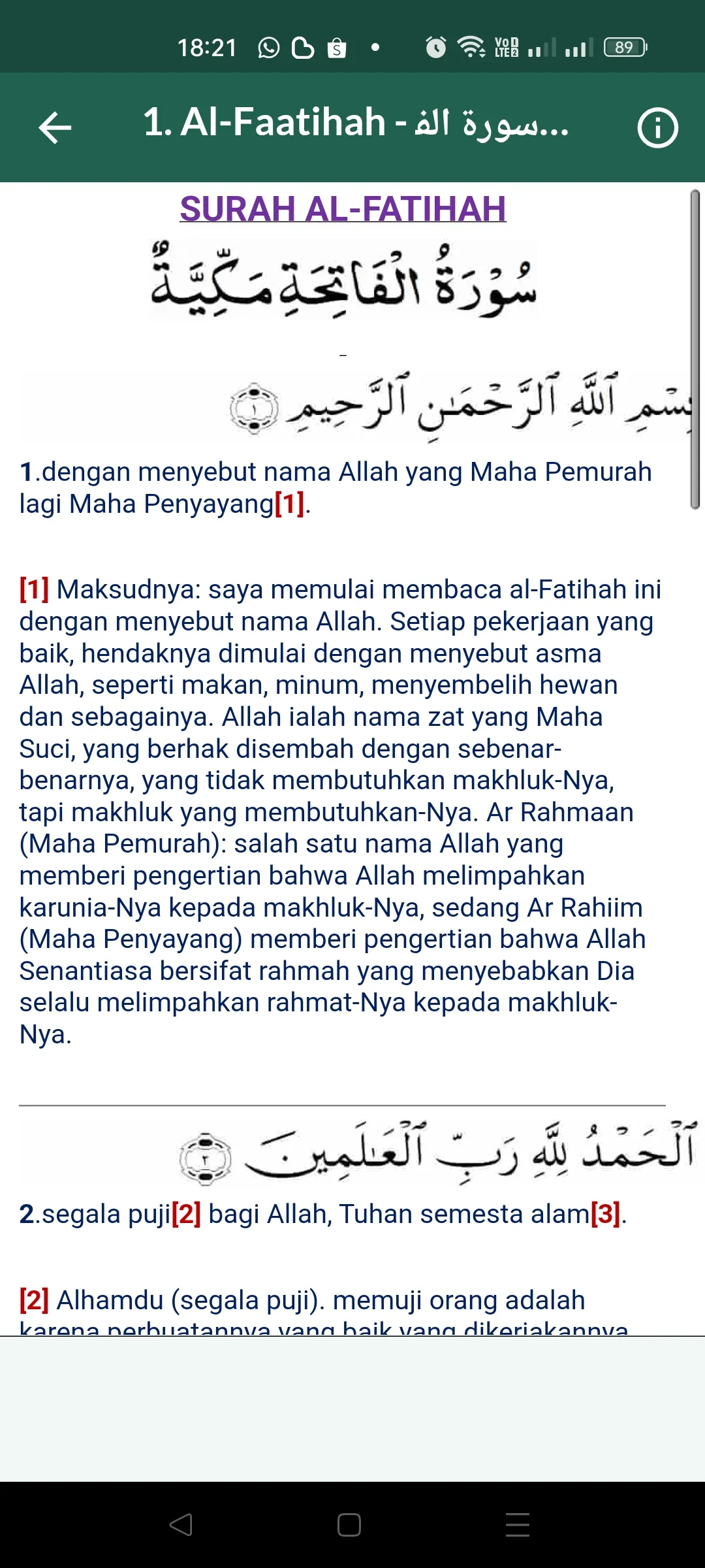 AL-QUR'AN & Terjemahan Penuh | Indus Appstore | Screenshot