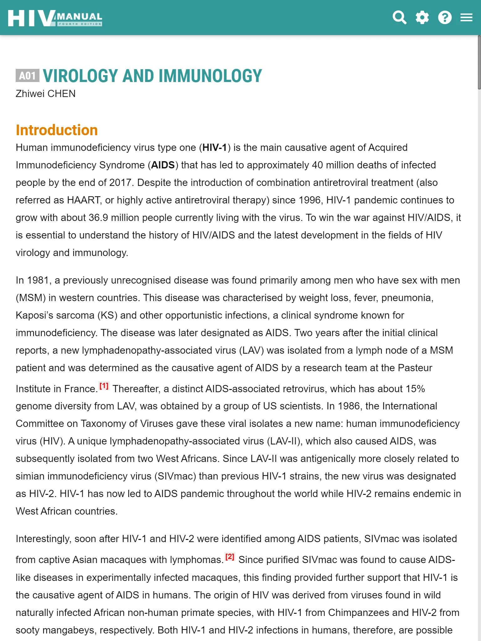 HIV Manual Fourth Edition | Indus Appstore | Screenshot